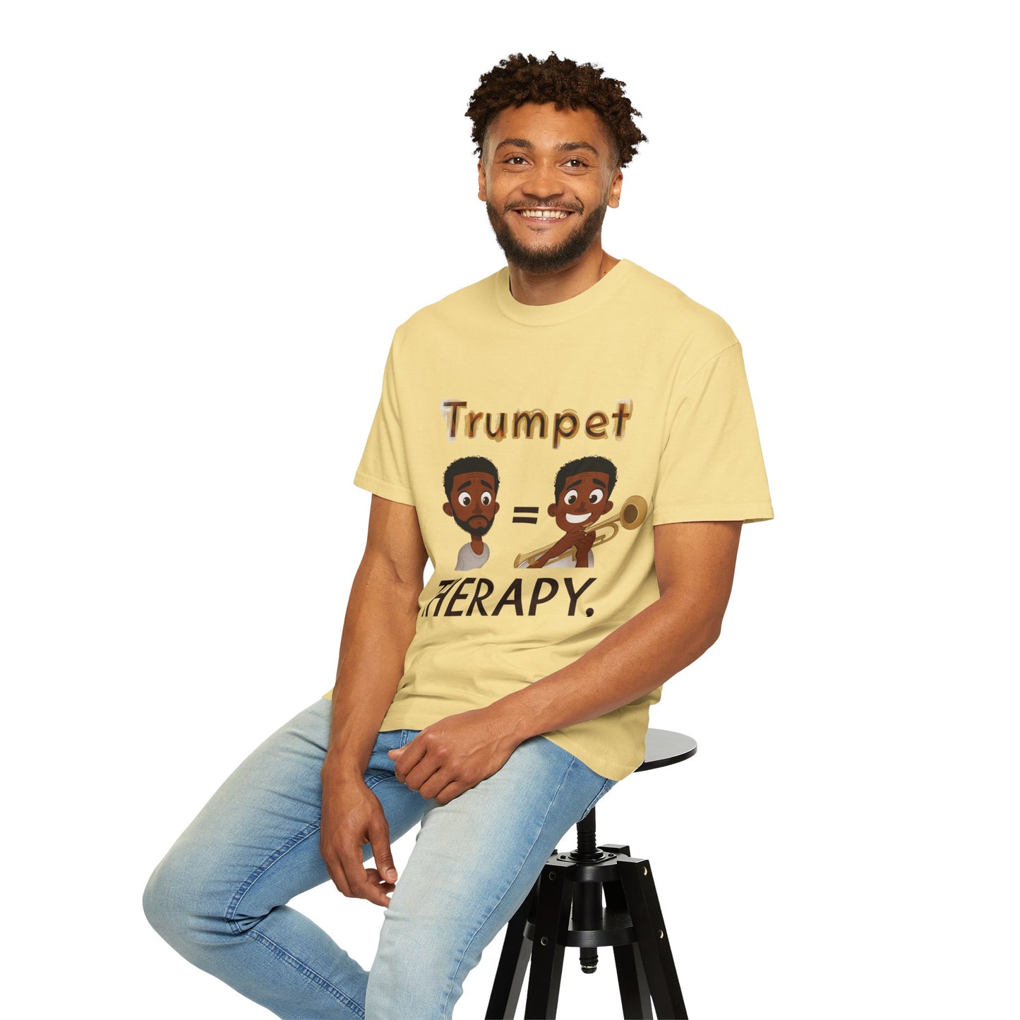 "Trumpet Therapy" Unisex Music T-Shirt