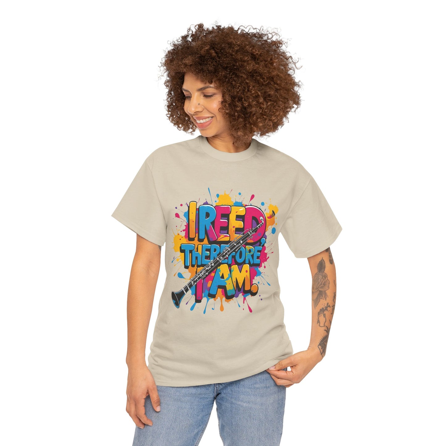 " Reed Therefore I Am" Colorful Unisex Cotton Tee