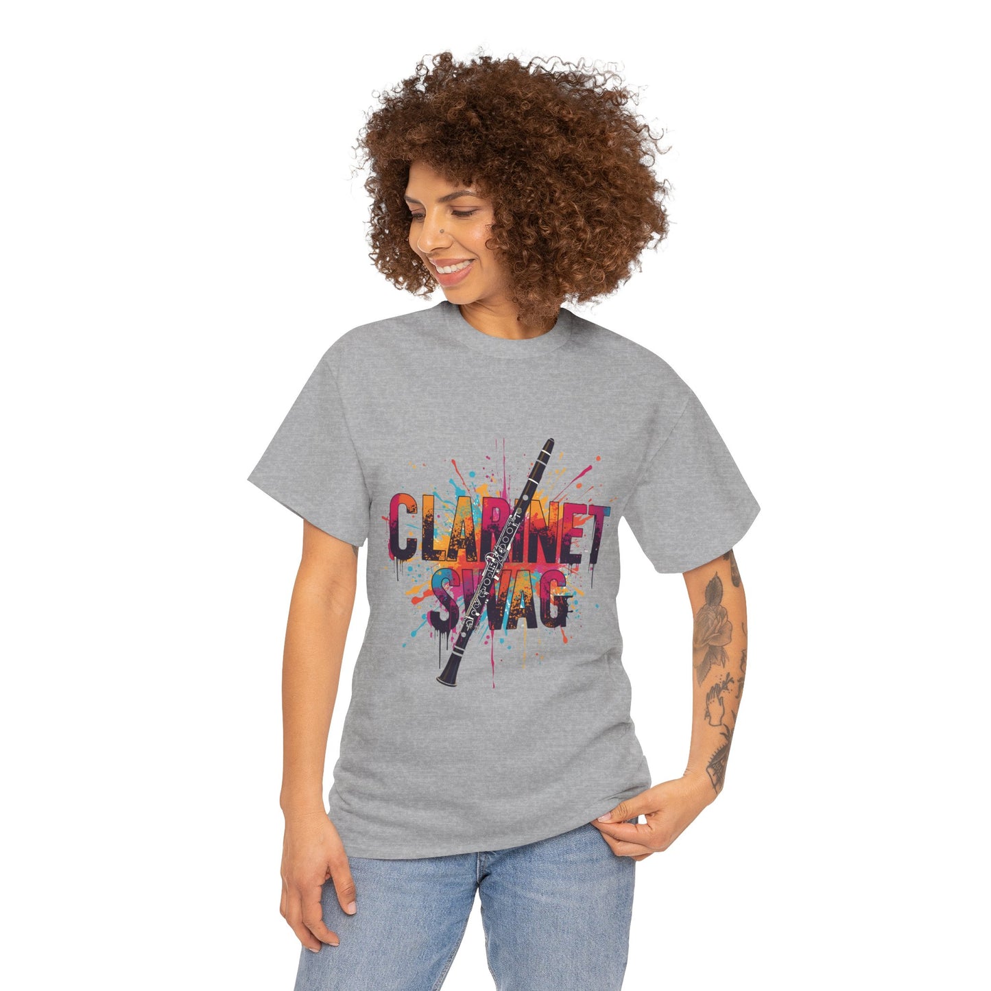 "Clarinet Swag" Colorful Unisex Casual T-Shirt