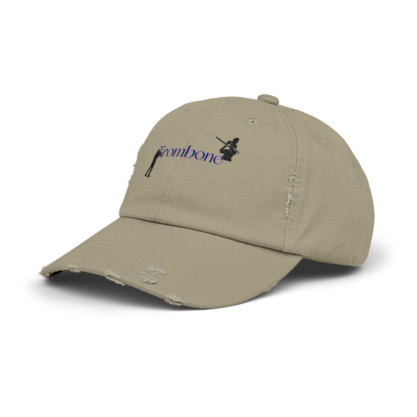 Unisex Distressed Trombone Cap