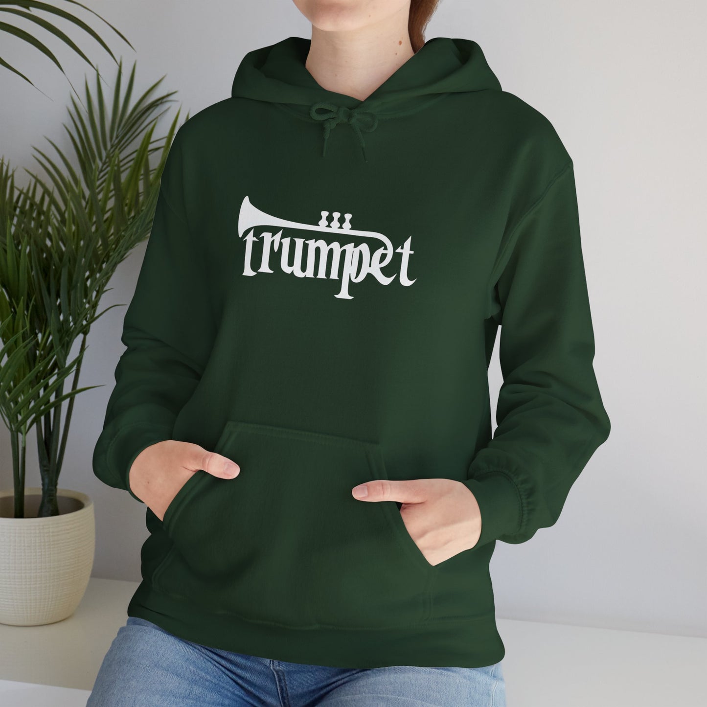 Musical Trumpet Hoodie - Unisex Heavy Blend Sweatshirt