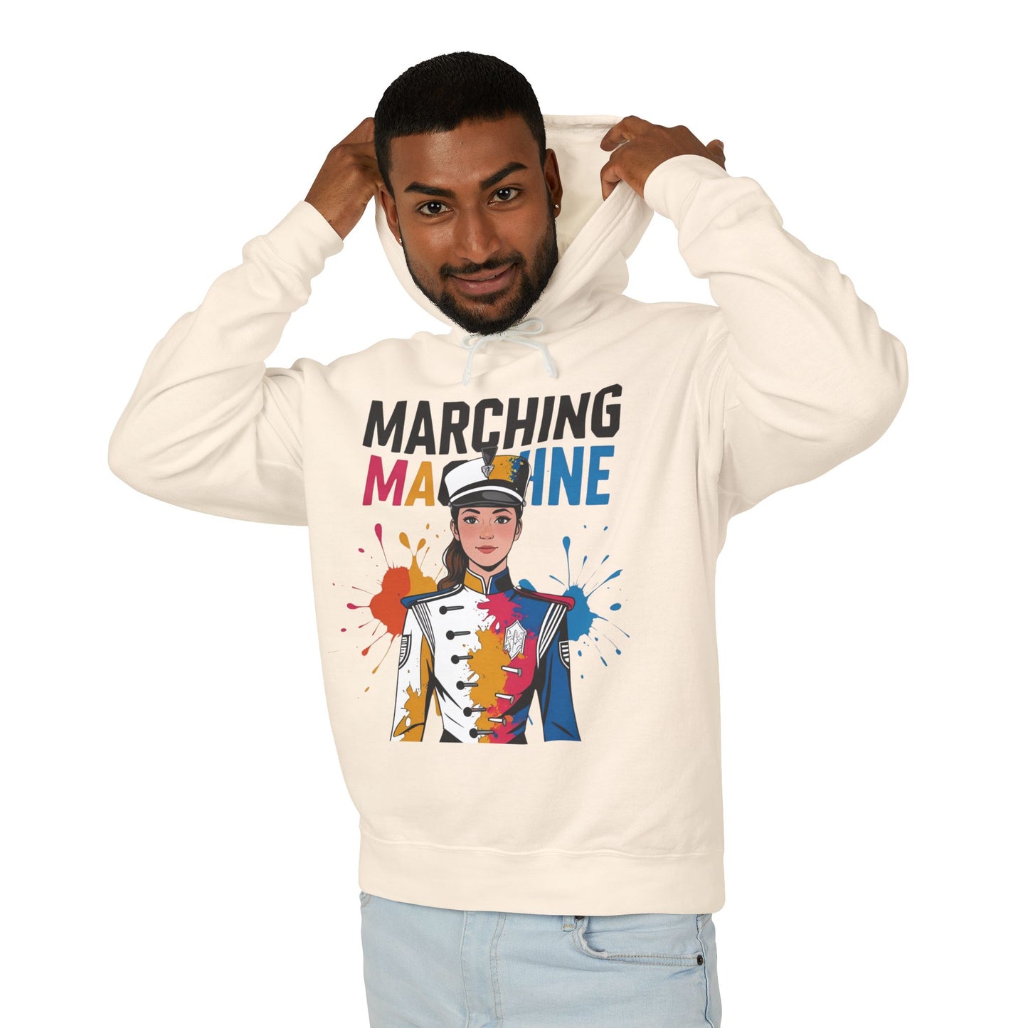 "Marching Machine" Unisex Lightweight Hoodie