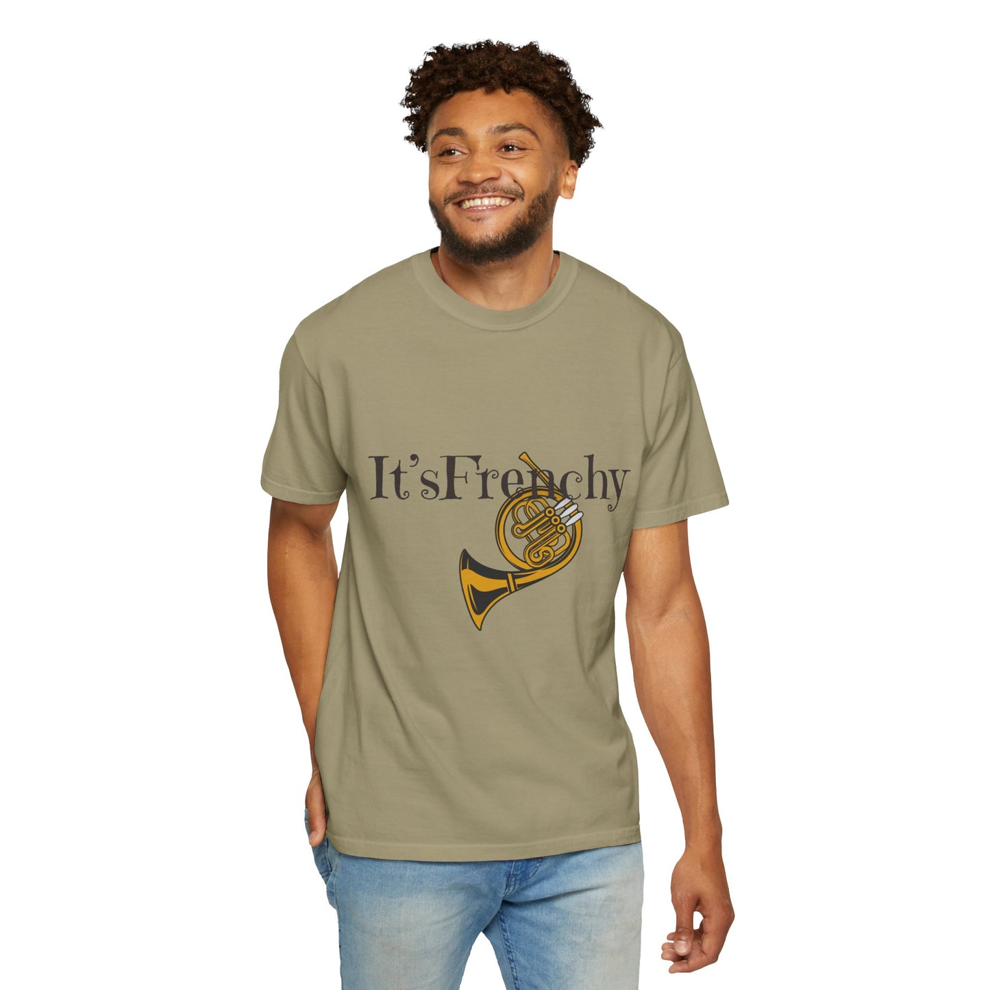 "French Horn" Unisex Garment-Dyed T-shirt