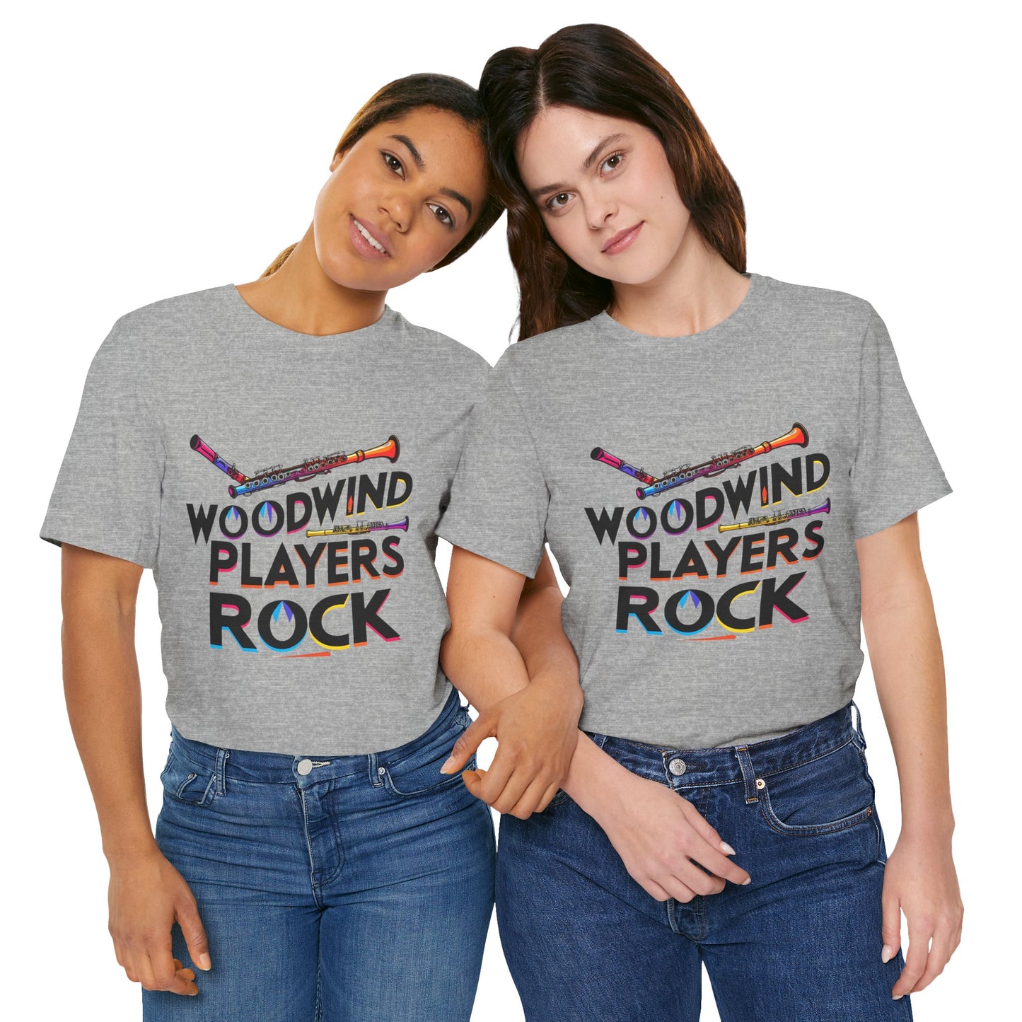 "Woodwind Players Rock" Unisex Short Sleeve T-Shirt
