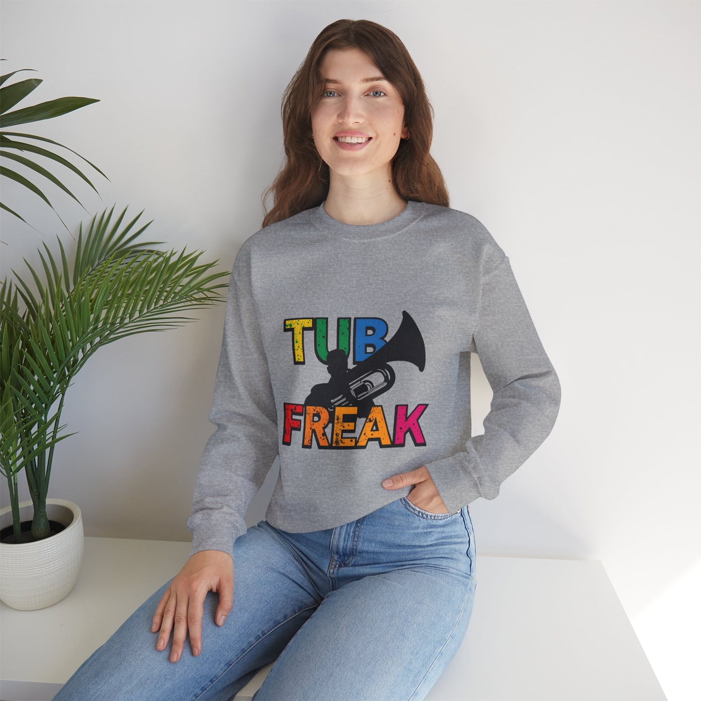 "Tuba Freak" Colorful Crew neck Sweatshirt