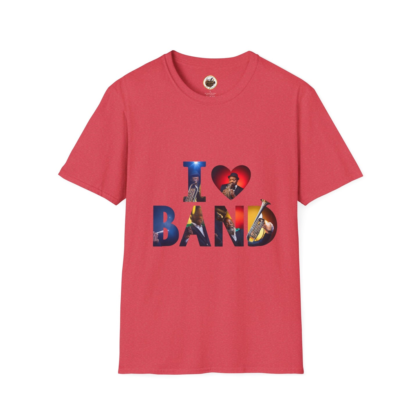 I Love Band Unisex Softstyle T-Shirt