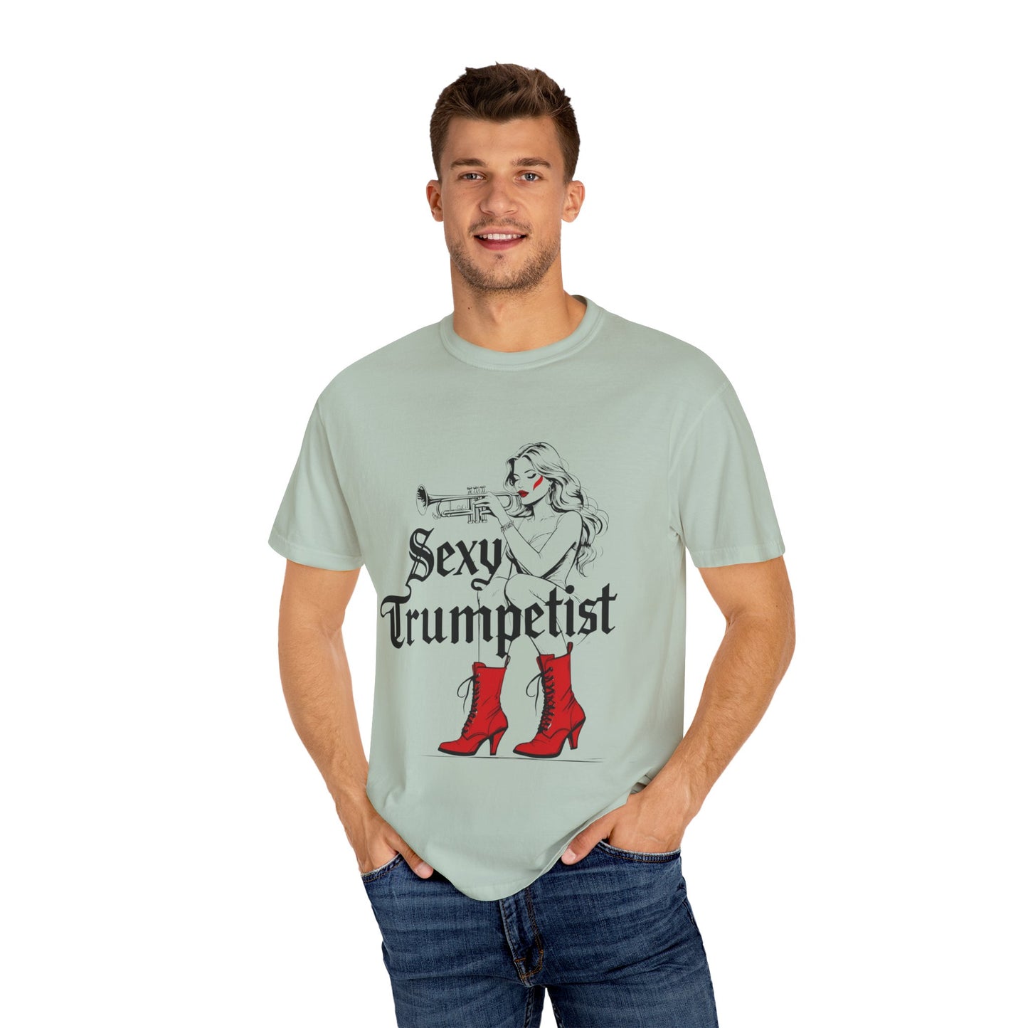 "Sexy Trumpetist" Unisex Garment-Dyed T-shirt