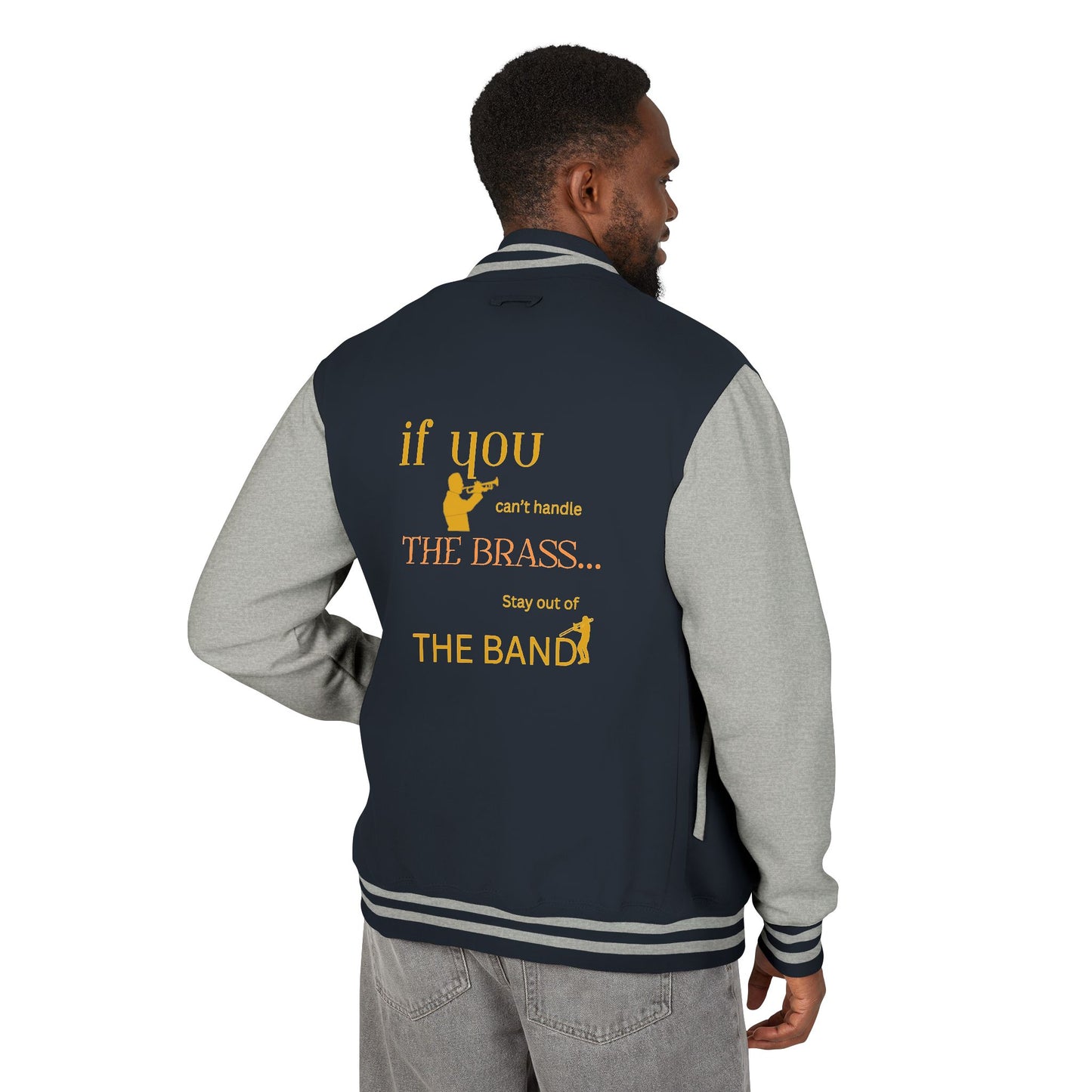 "Trumpet" Unisex Brass Band Letterman Jacket