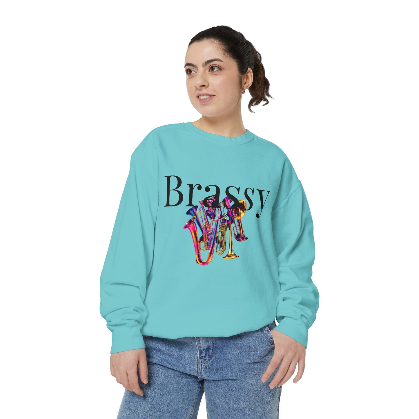 " Brassy Bunch" Unisex Garment-Dyed Sweatshirt
