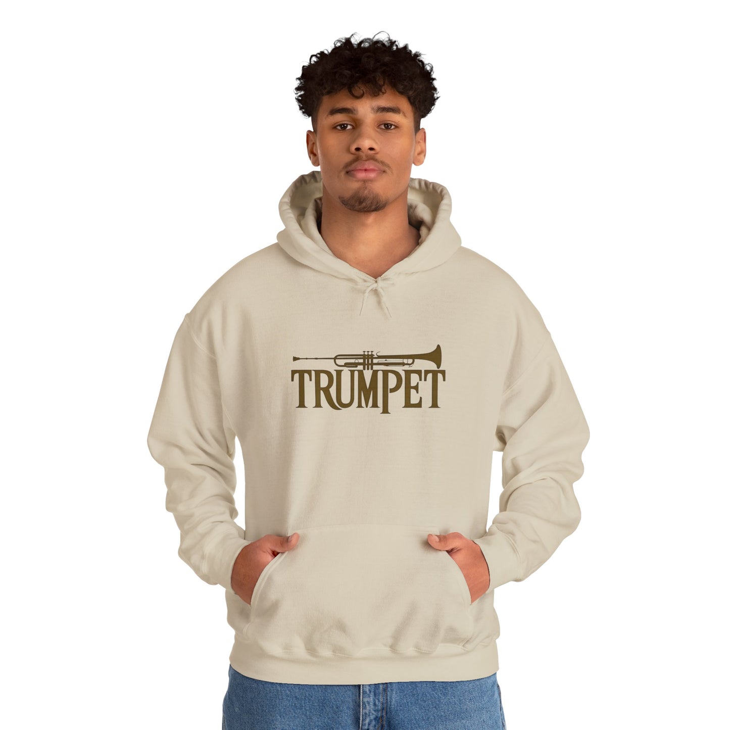 Vintage Design "Trumpet" Unisex Heavy Blend™ Hooded Sweatshirt