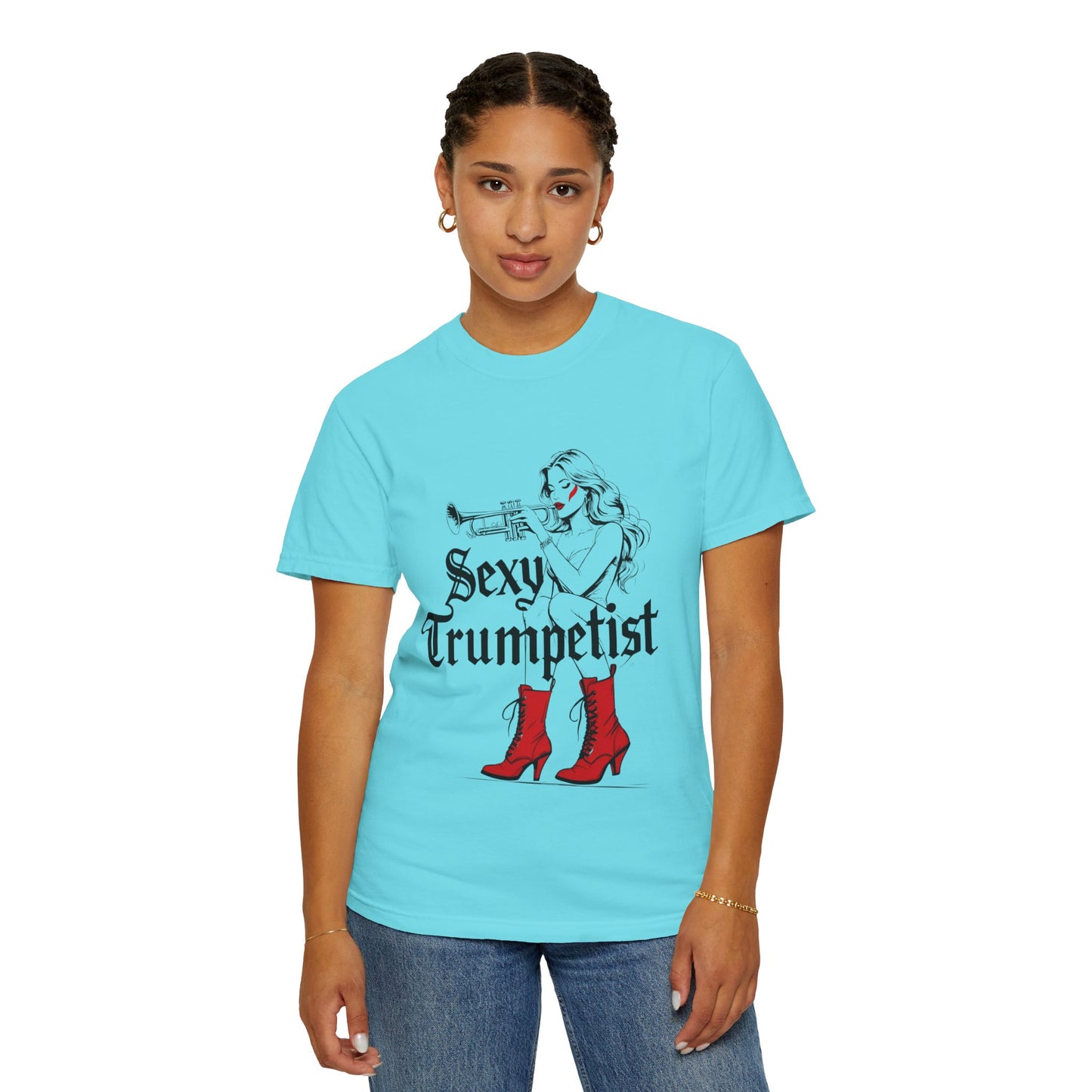 "Sexy Trumpetist" Unisex Garment-Dyed T-shirt