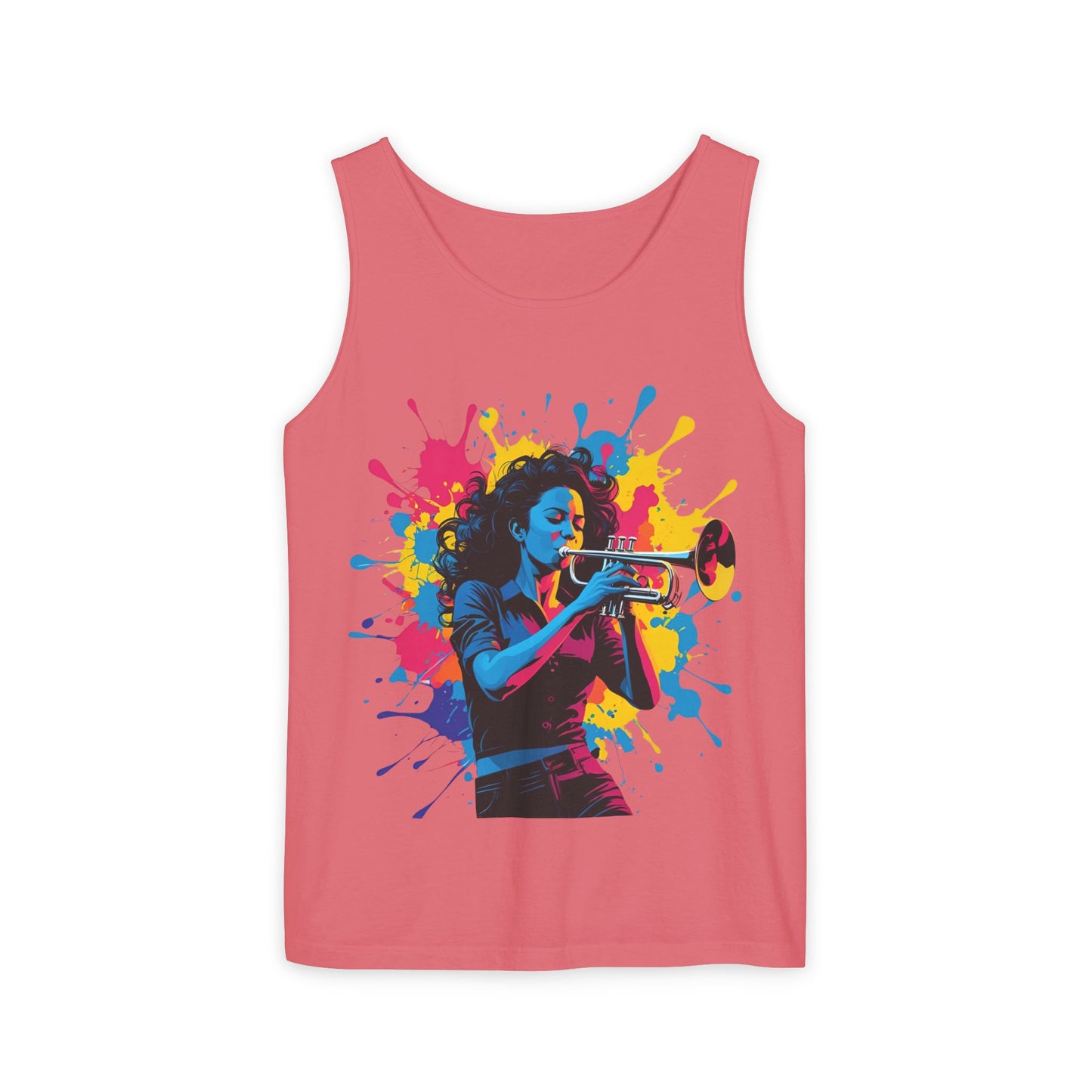 Vibrant Trumpet Musician Tank Top