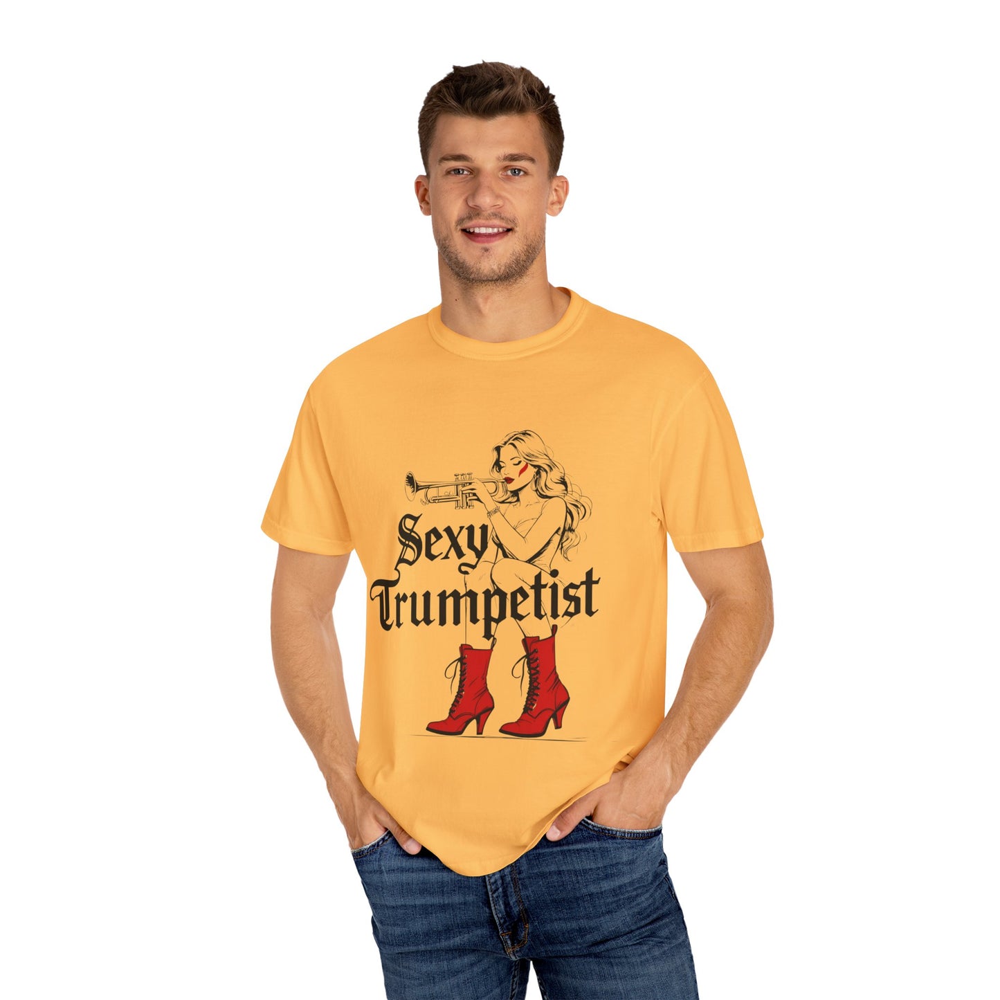 "Sexy Trumpetist" Unisex Garment-Dyed T-shirt
