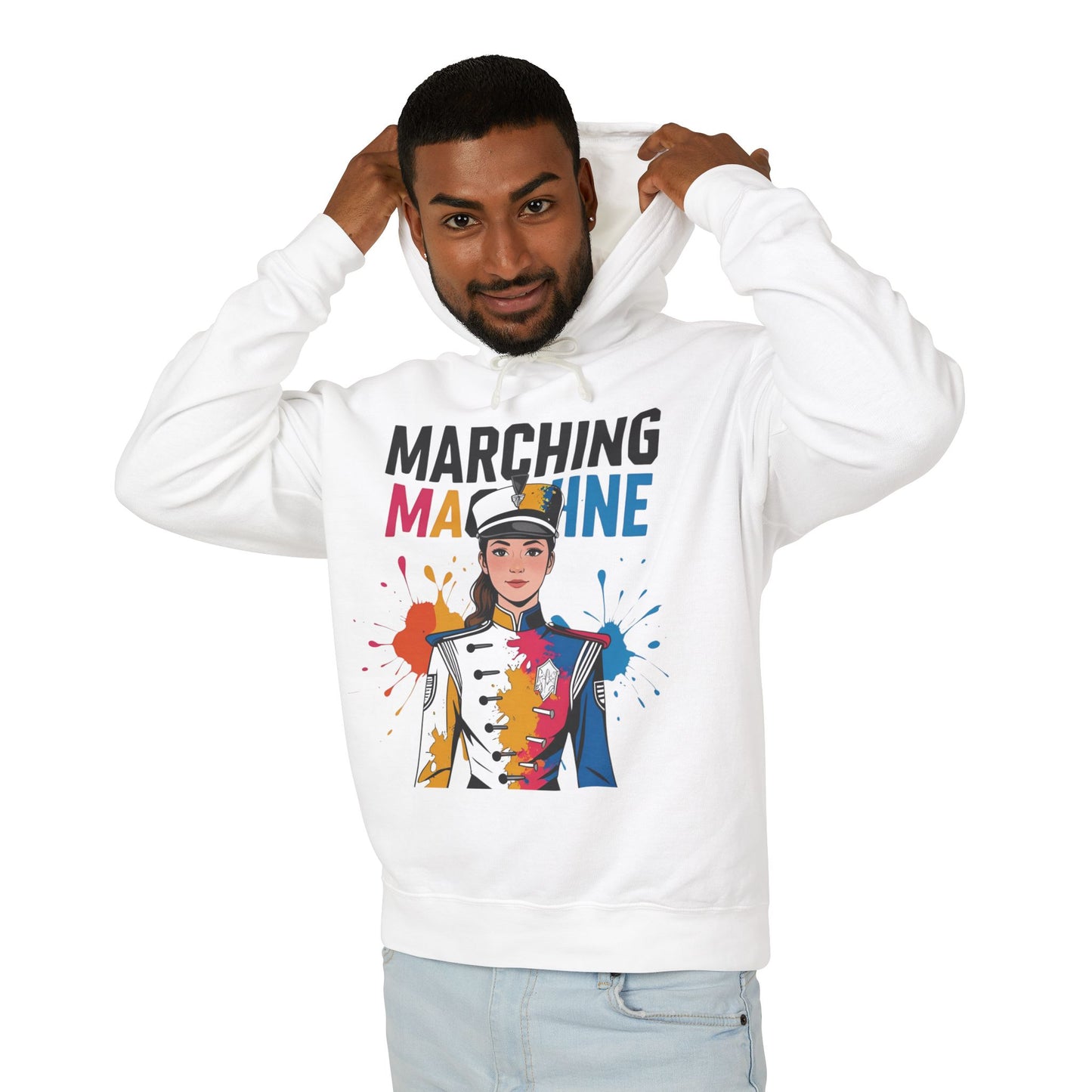 "Marching Machine" Unisex Lightweight Hoodie
