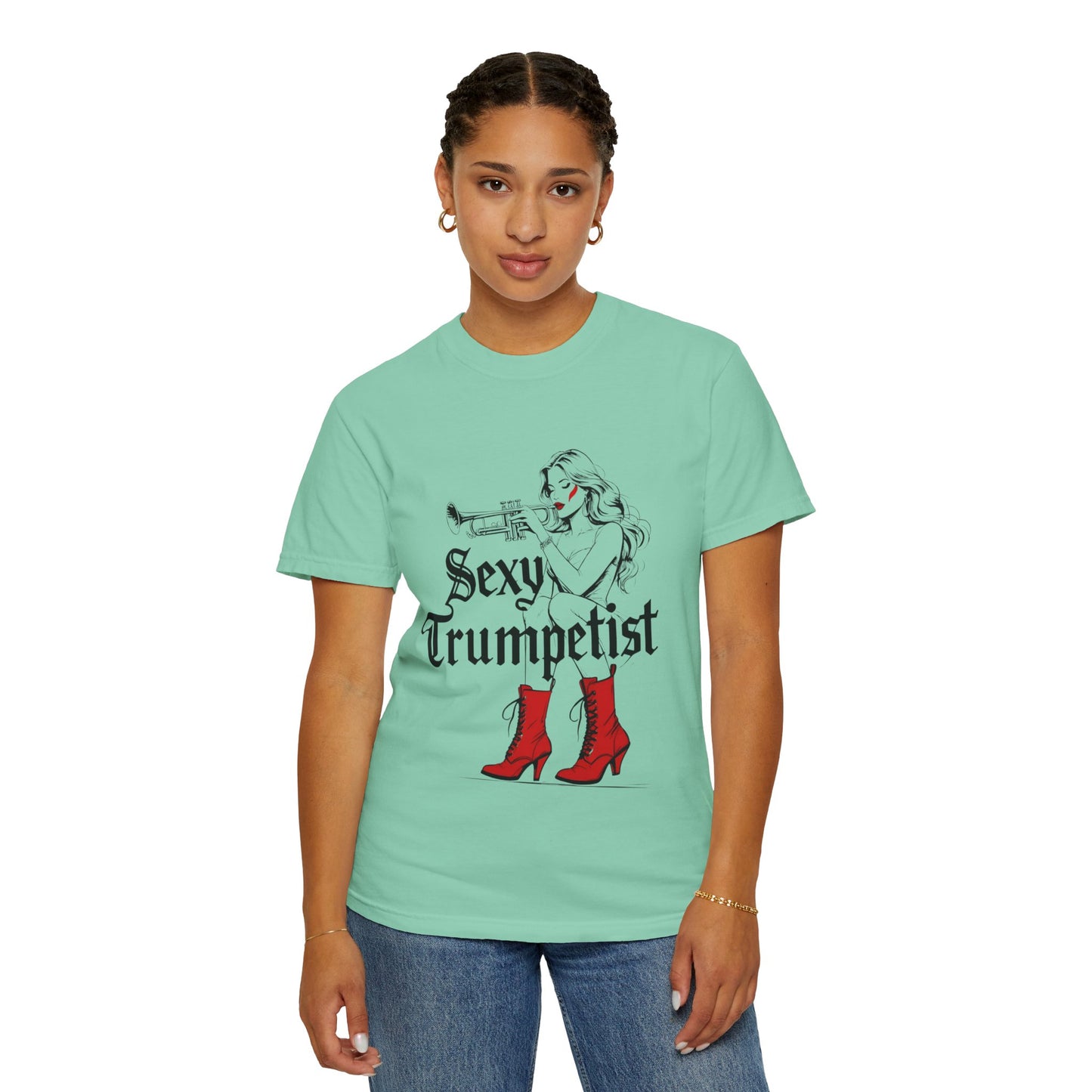 "Sexy Trumpetist" Unisex Garment-Dyed T-shirt