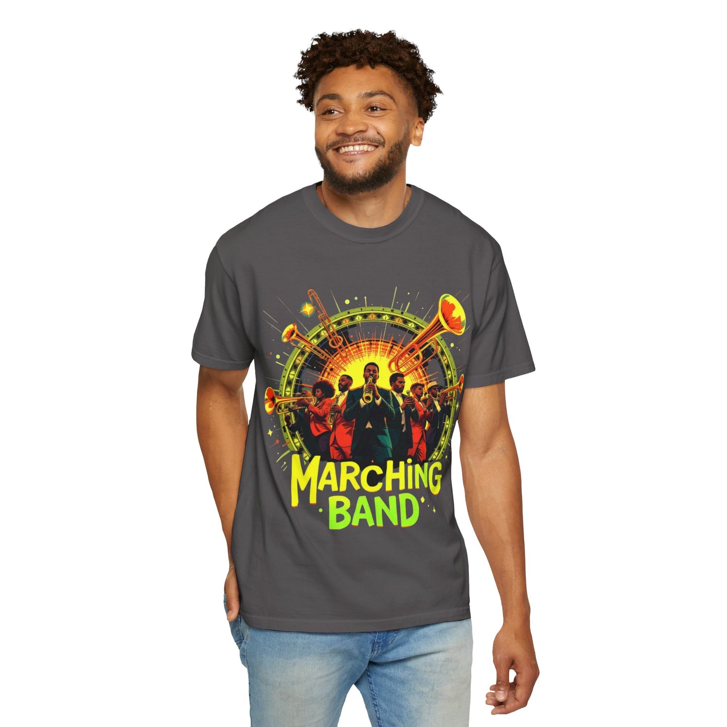 "Marching Band" Unisex Garment Dyed T-Shirt