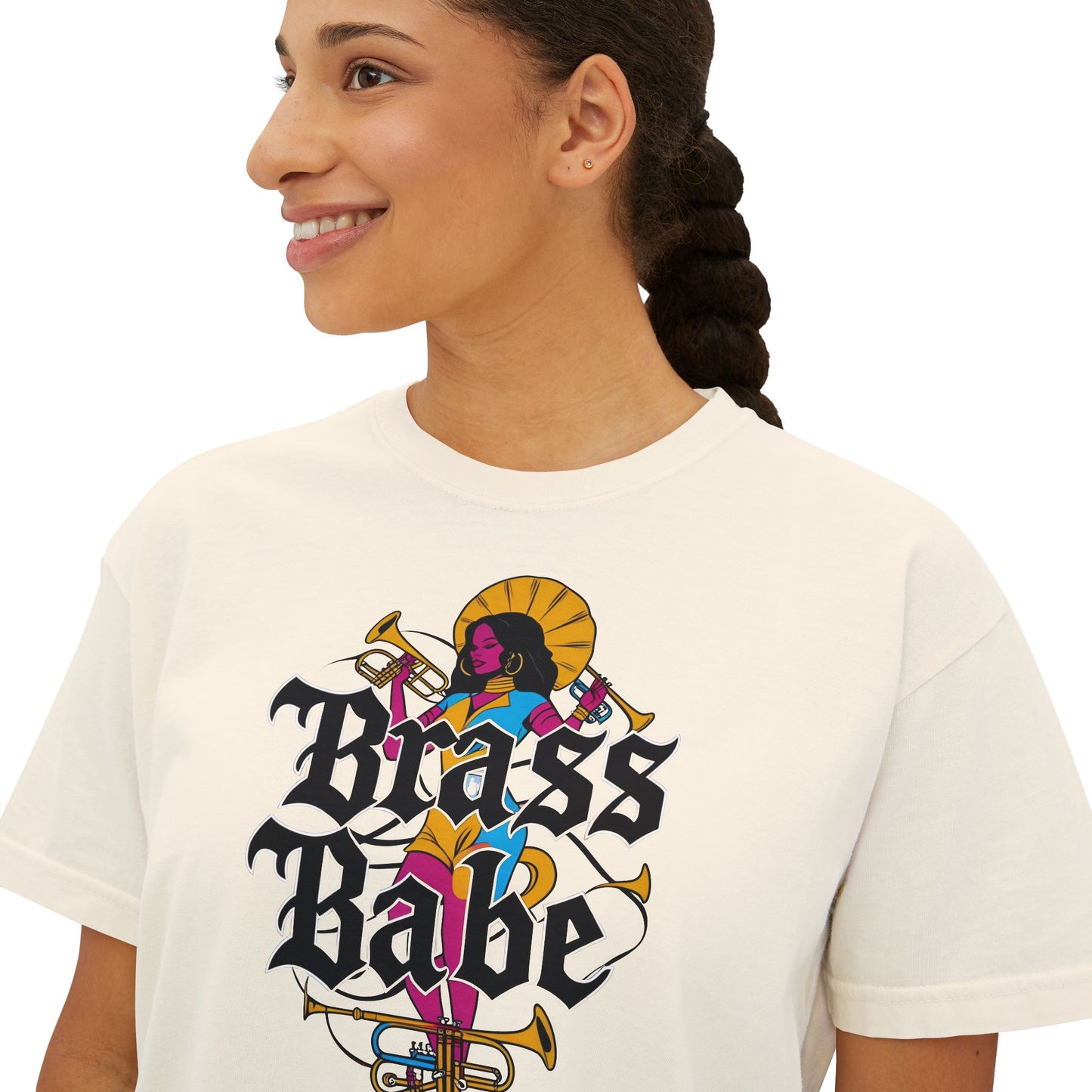 "Brass Babe" Women's Boxy Tee