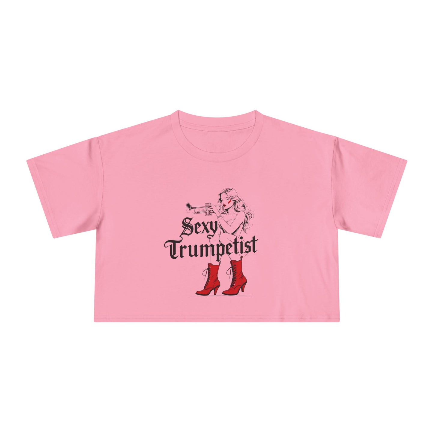 "Sexy Trumpetist" Women's Crop Tee
