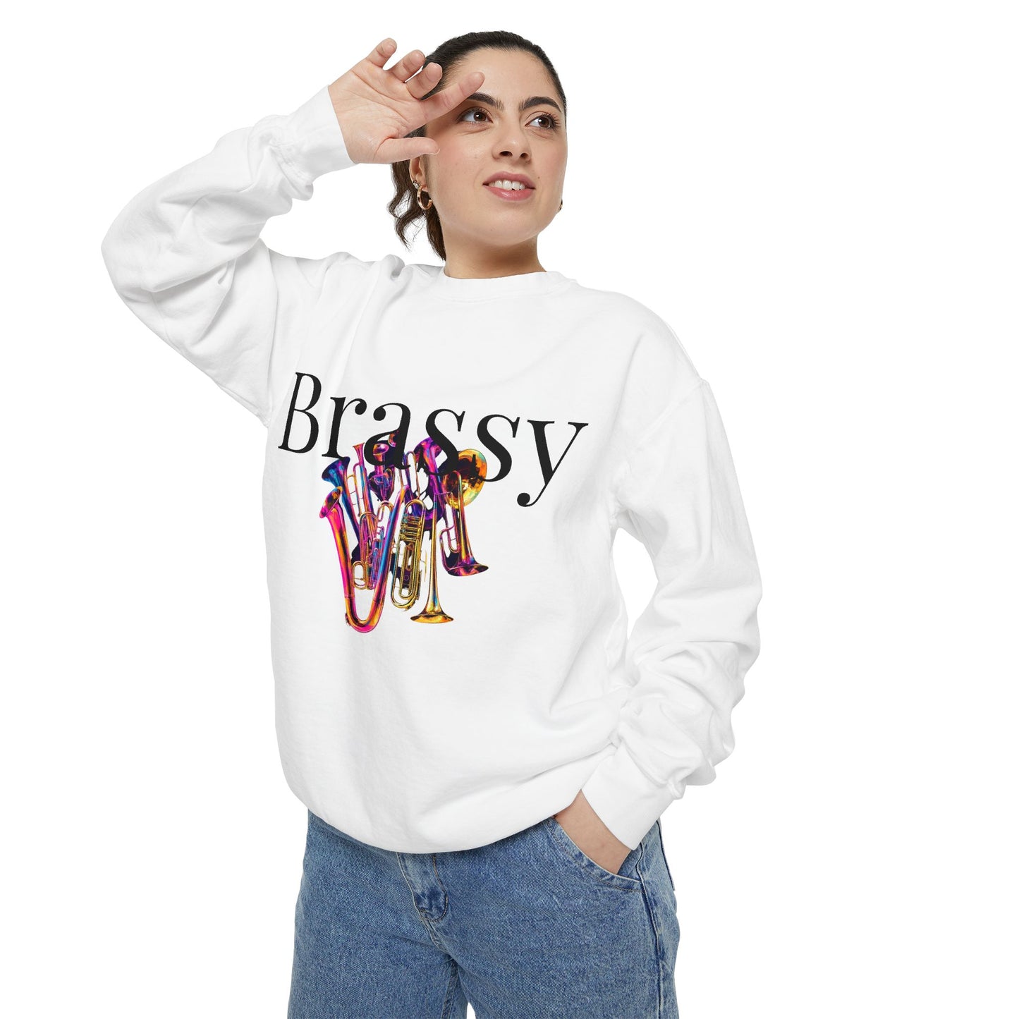 " Brassy Bunch" Unisex Garment-Dyed Sweatshirt