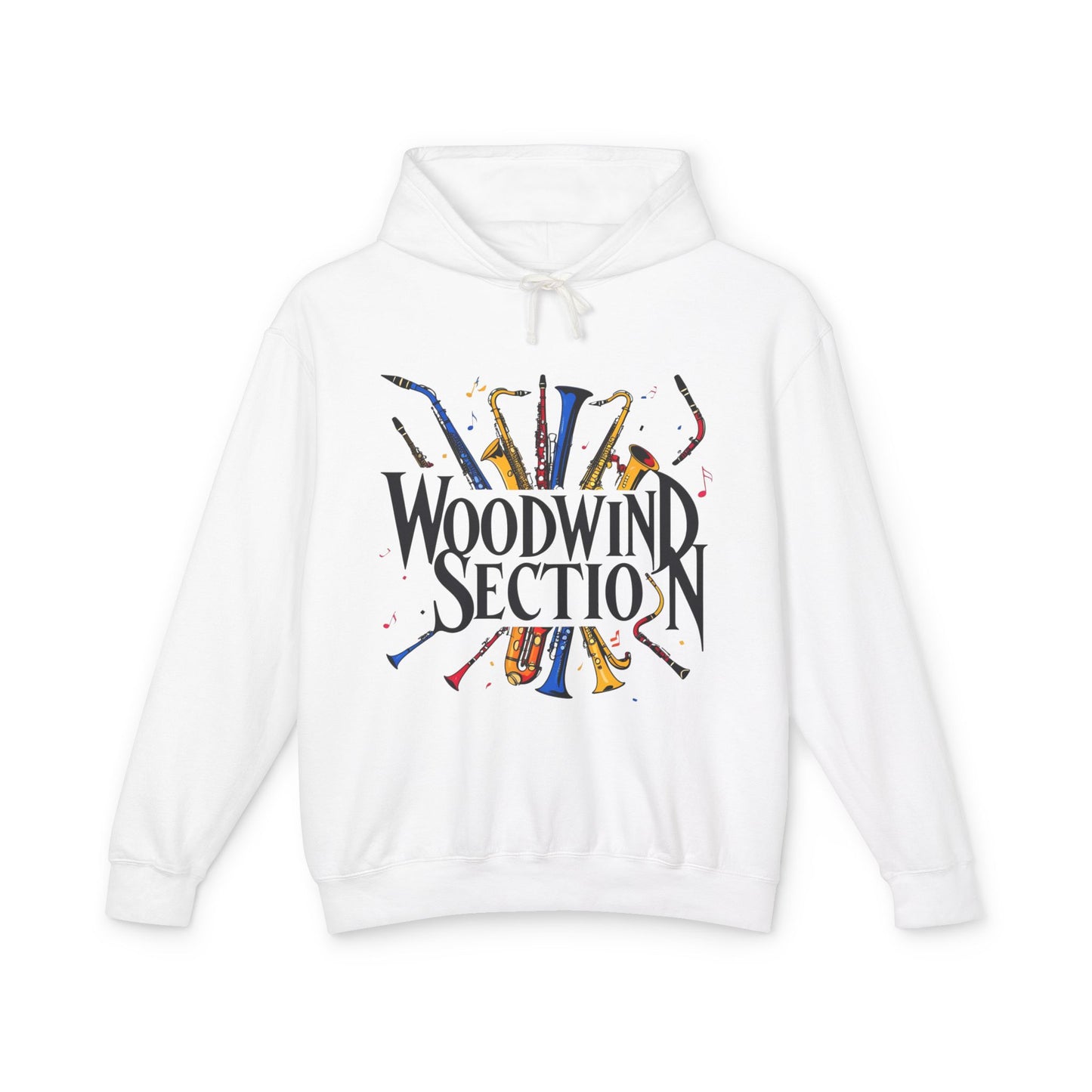 "Woodwind Section" Hooded Unisex Lightweight Sweatshirt