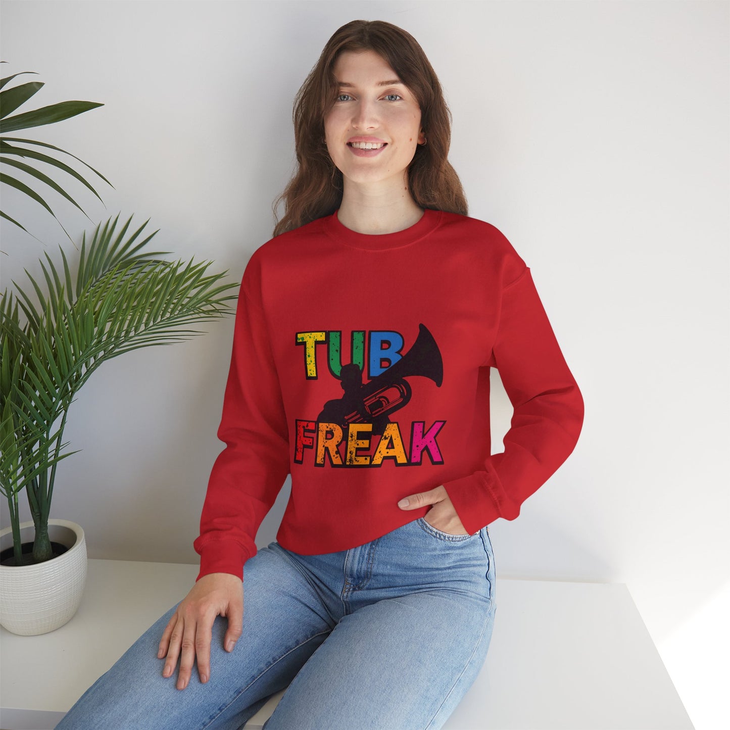 "Tuba Freak" Colorful Crew neck Sweatshirt