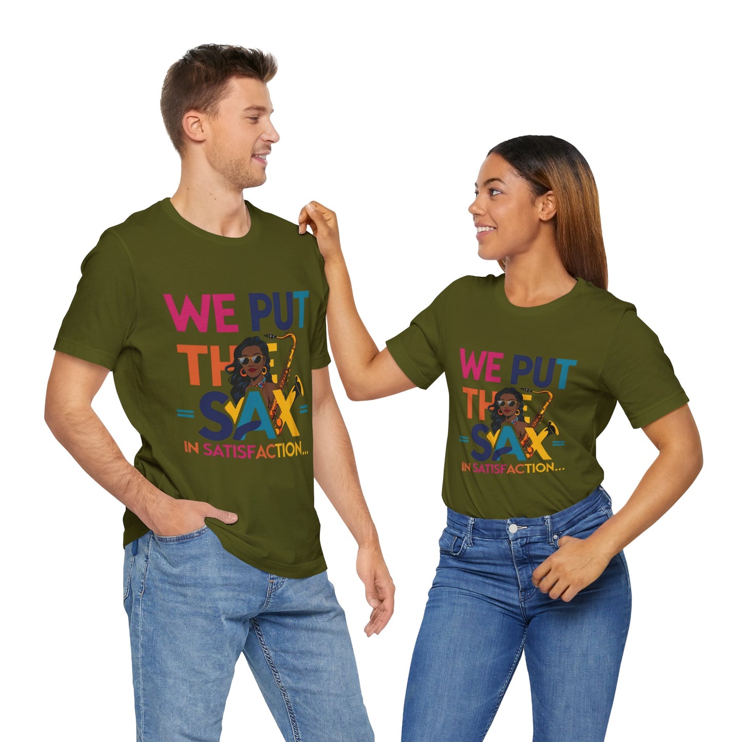 "Sax In Satisfaction" Unisex Graphic T-Shirt