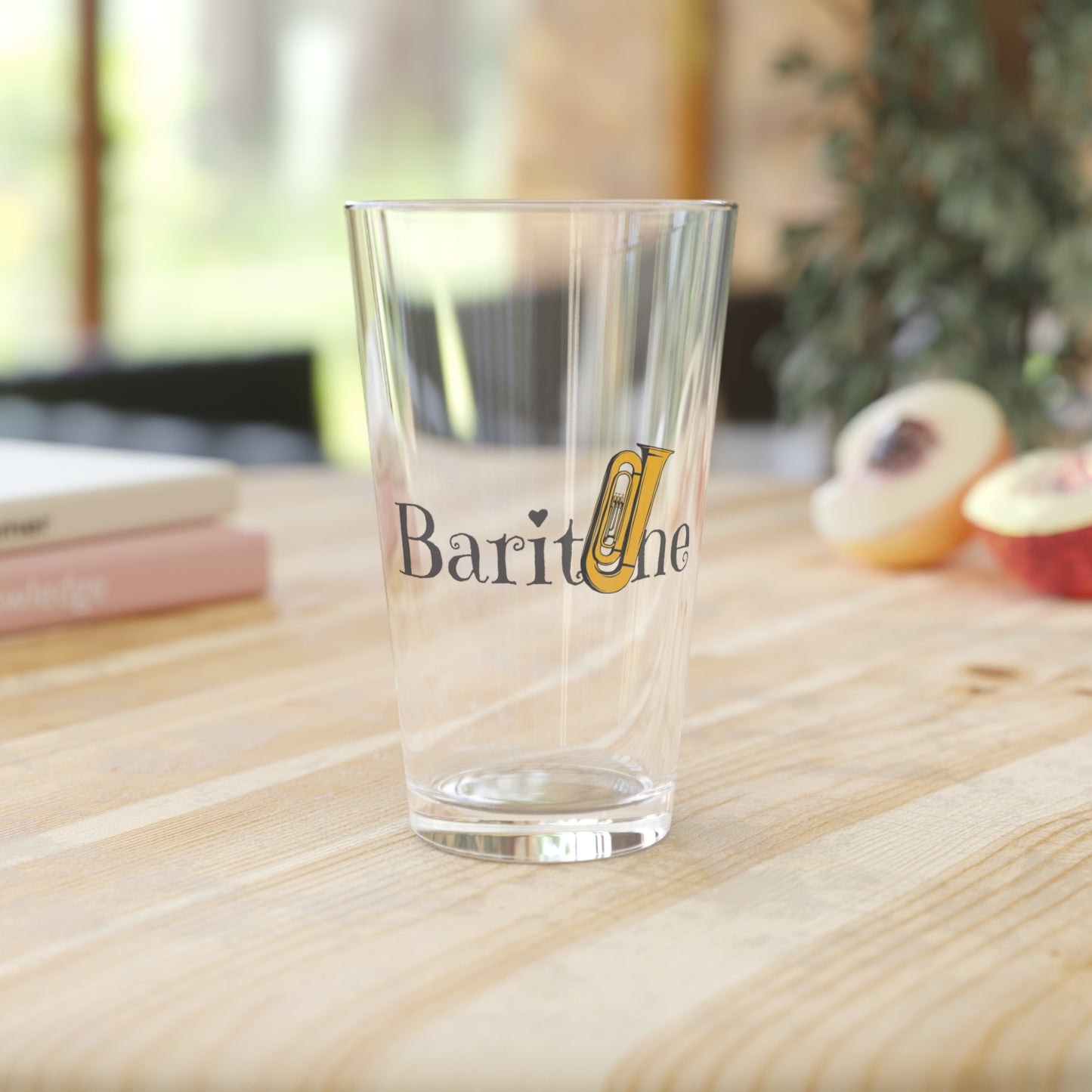 "Baritone" Pint Glass, 16oz