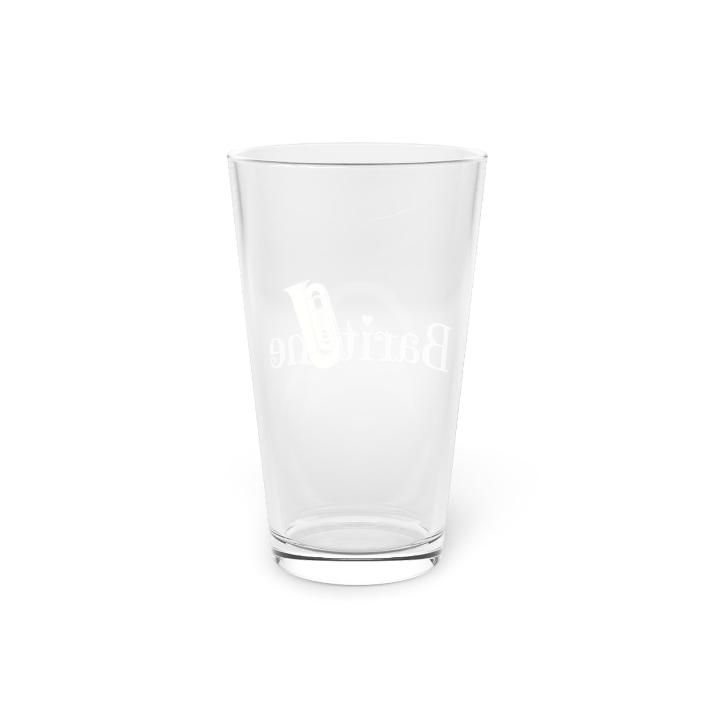 "Baritone" Pint Glass, 16oz