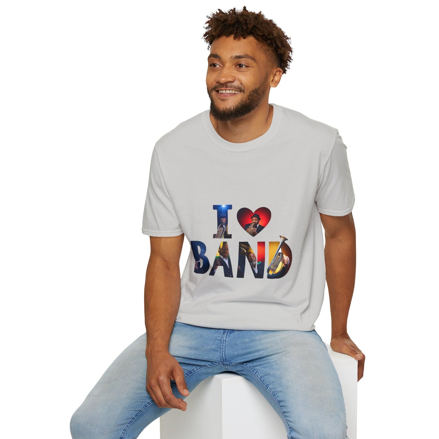 I Love Band Unisex Softstyle T-Shirt