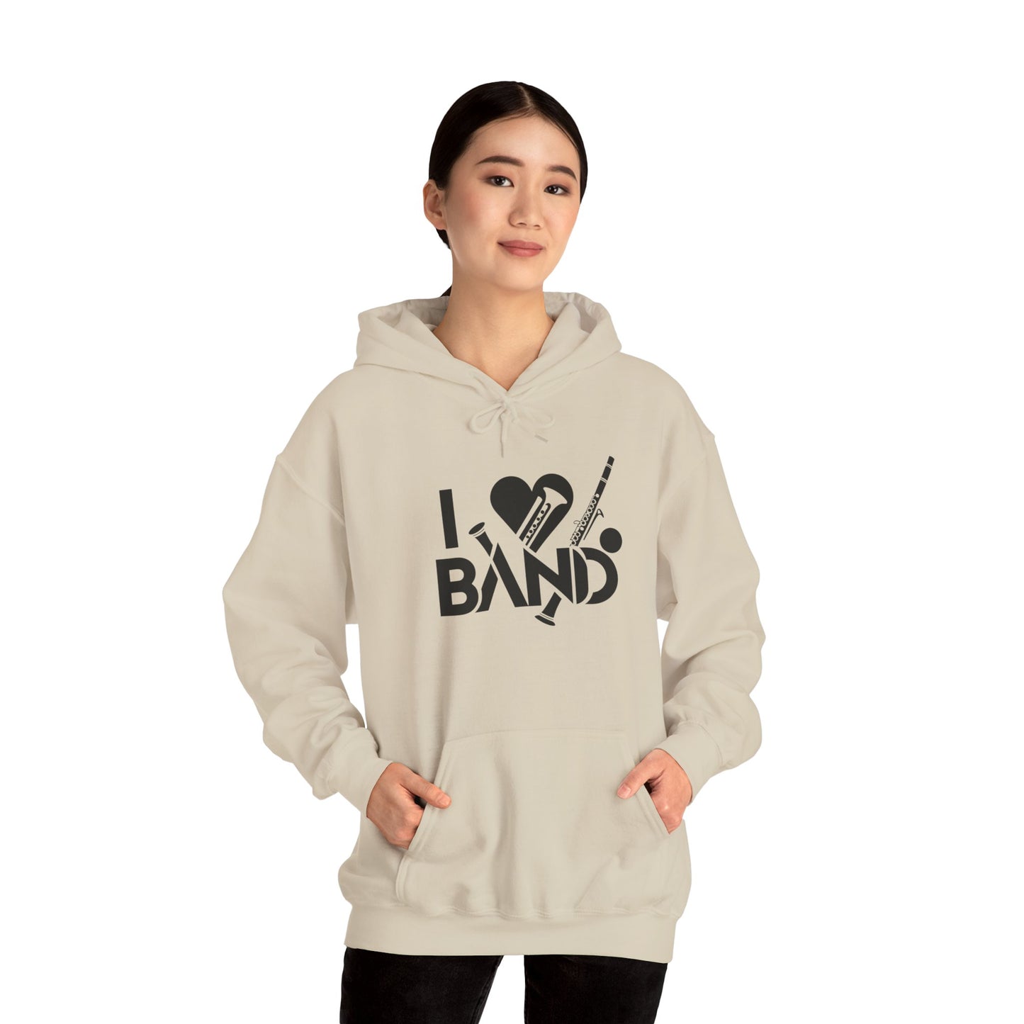 "I Love Band" Unisex Heavy-Blend Hoodie