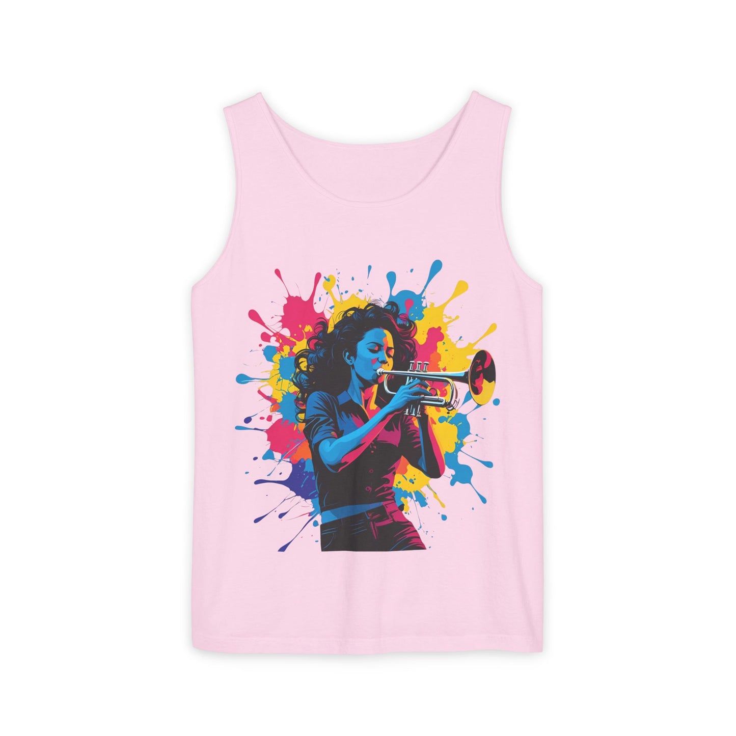 Vibrant Trumpet Musician Tank Top
