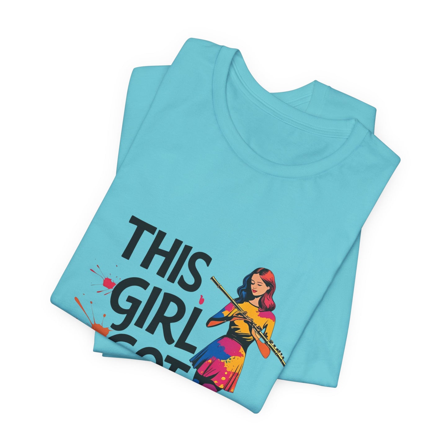 "This Girl Got Pipes" Flute Girl Unisex Tee