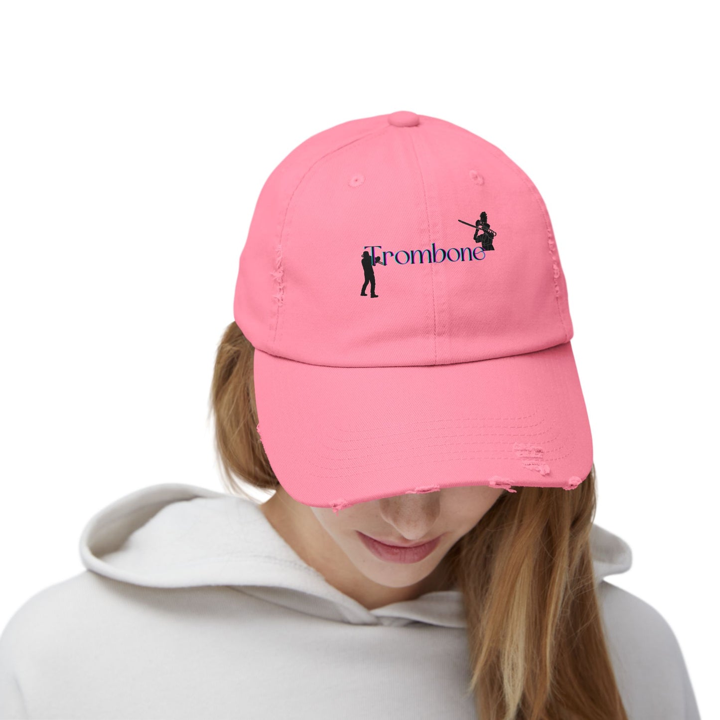 Unisex Distressed Trombone Cap