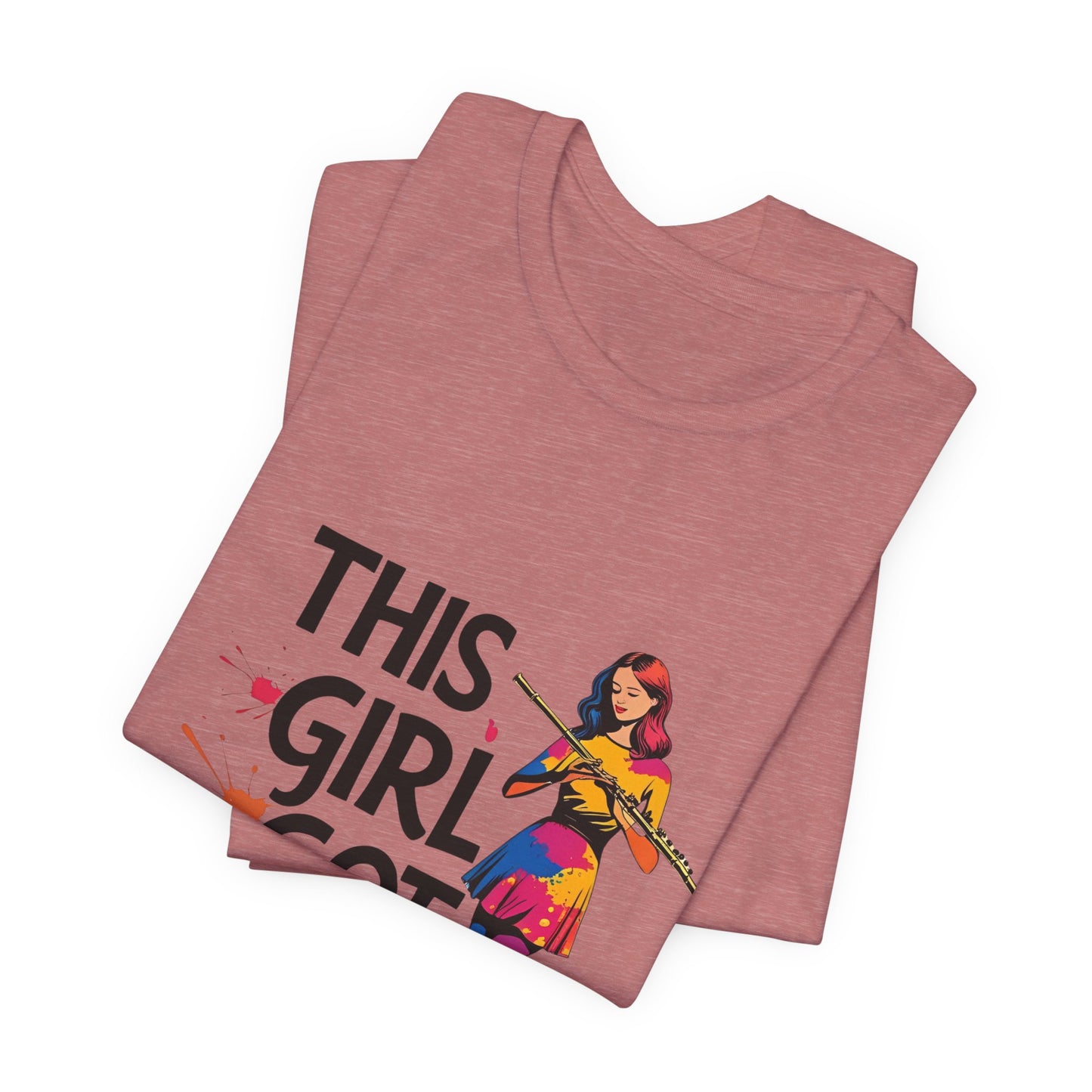 "This Girl Got Pipes" Flute Girl Unisex Tee
