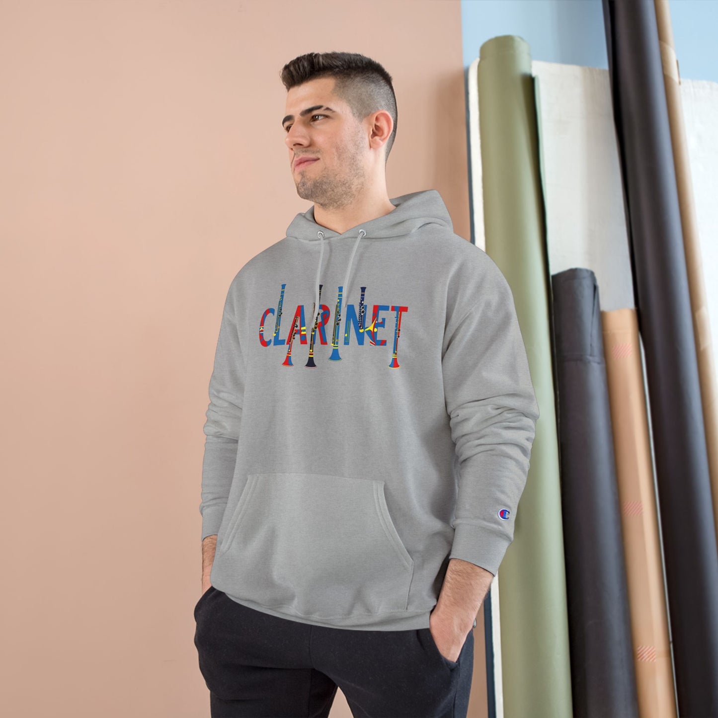 Colorful "Clarinet" Champion Hoodie