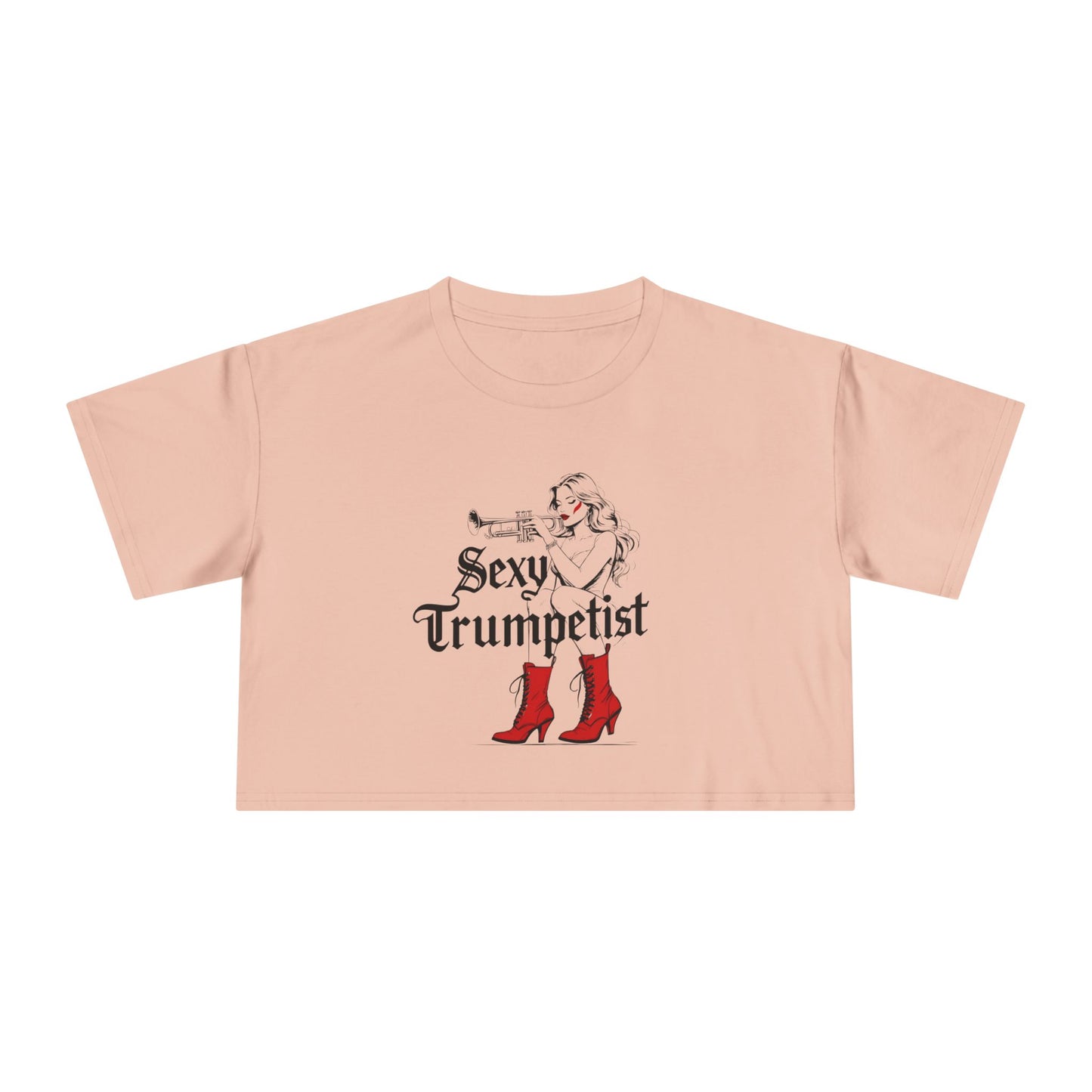"Sexy Trumpetist" Women's Crop Tee