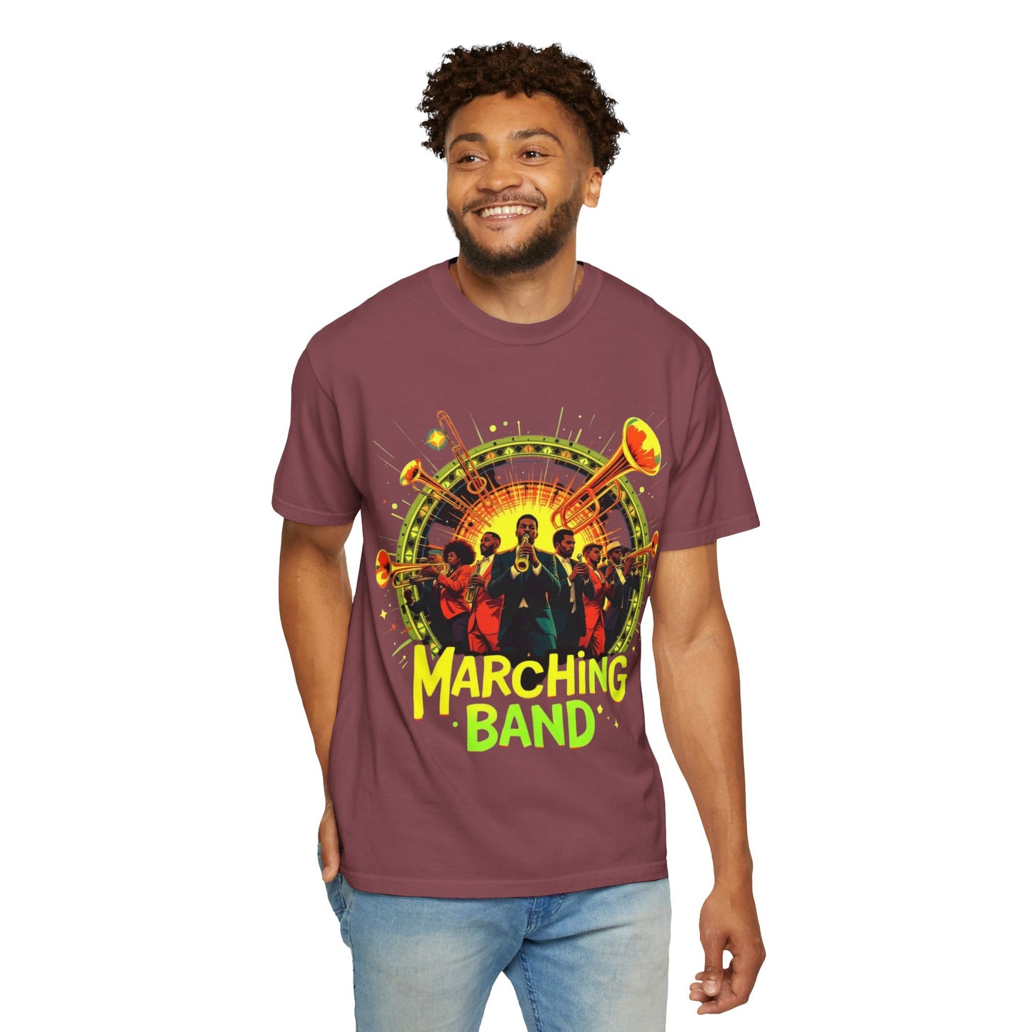 "Marching Band" Unisex Garment Dyed T-Shirt