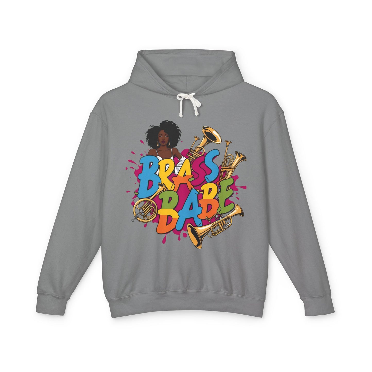 Unisex "Brass Babe" Lightweight Hooded Sweatshirt