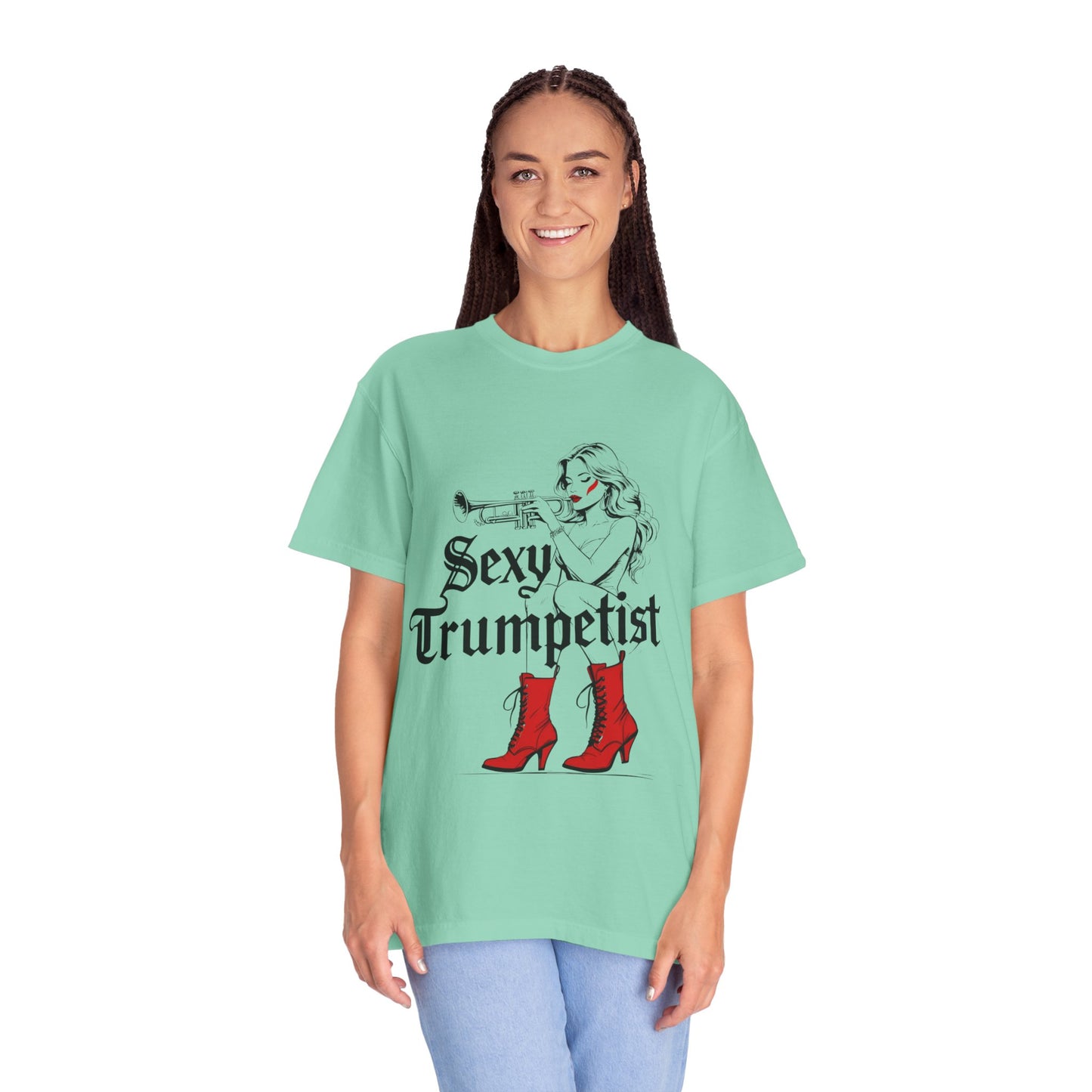 "Sexy Trumpetist" Unisex Garment-Dyed T-shirt
