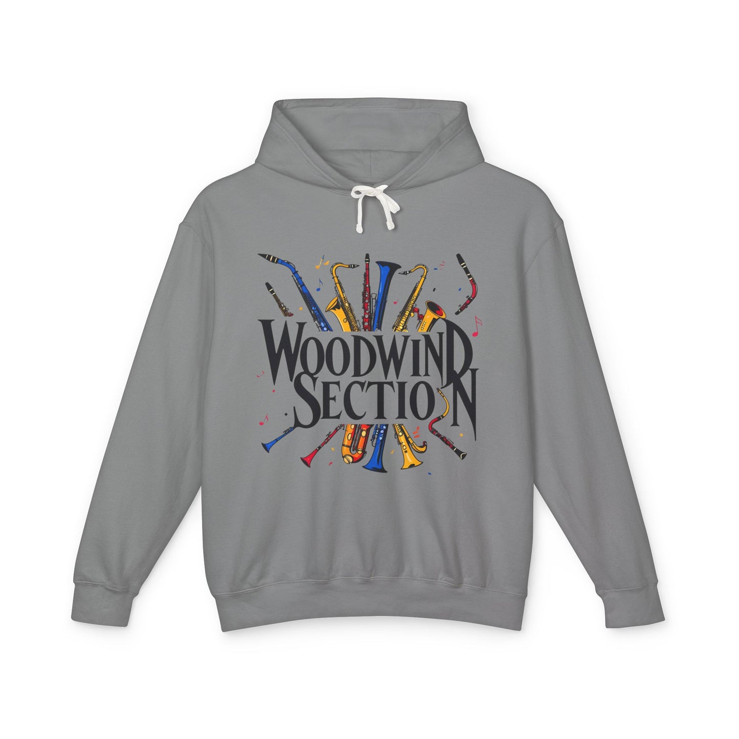 "Woodwind Section" Hooded Unisex Lightweight Sweatshirt