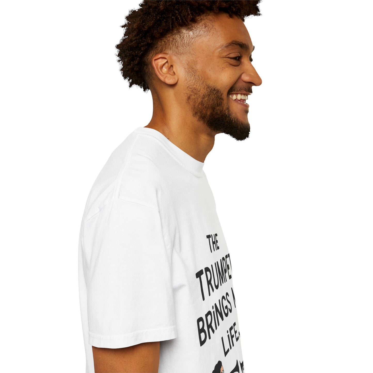 "The Trumpet Brings Me Life" Unisex Garment-Dyed T-Shirt