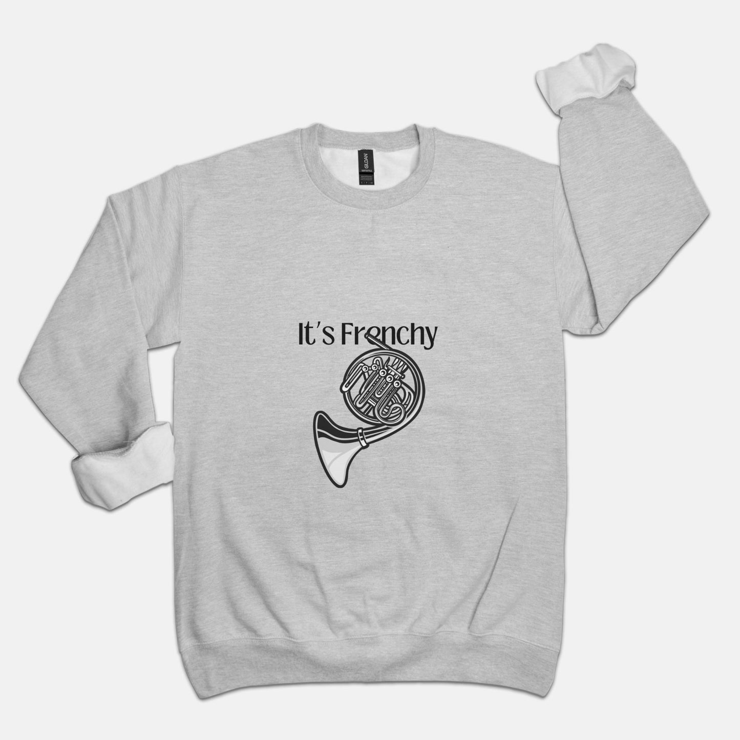 "French Horn" Unisex Crew Neck Sweatshirt