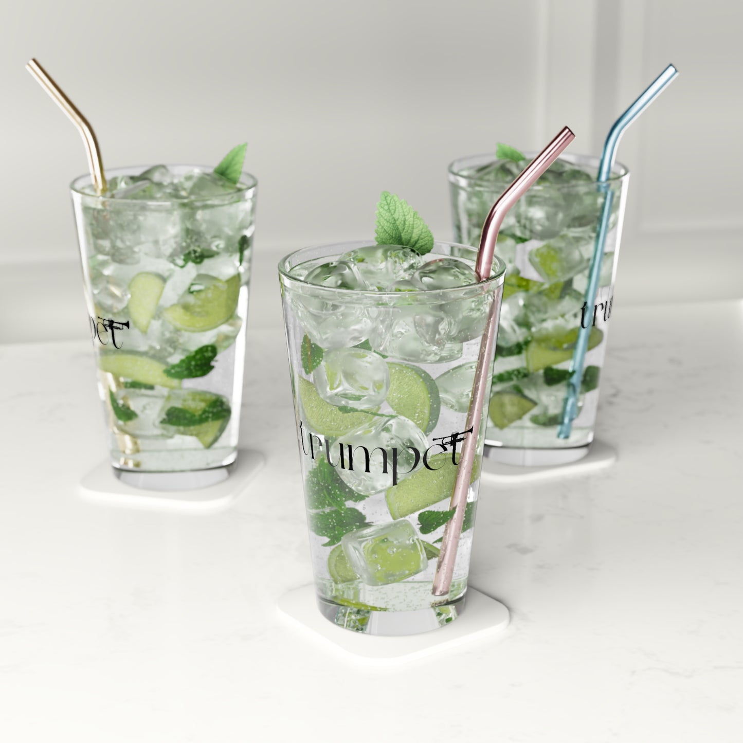 "Trumpet" Pint Glass, 16oz