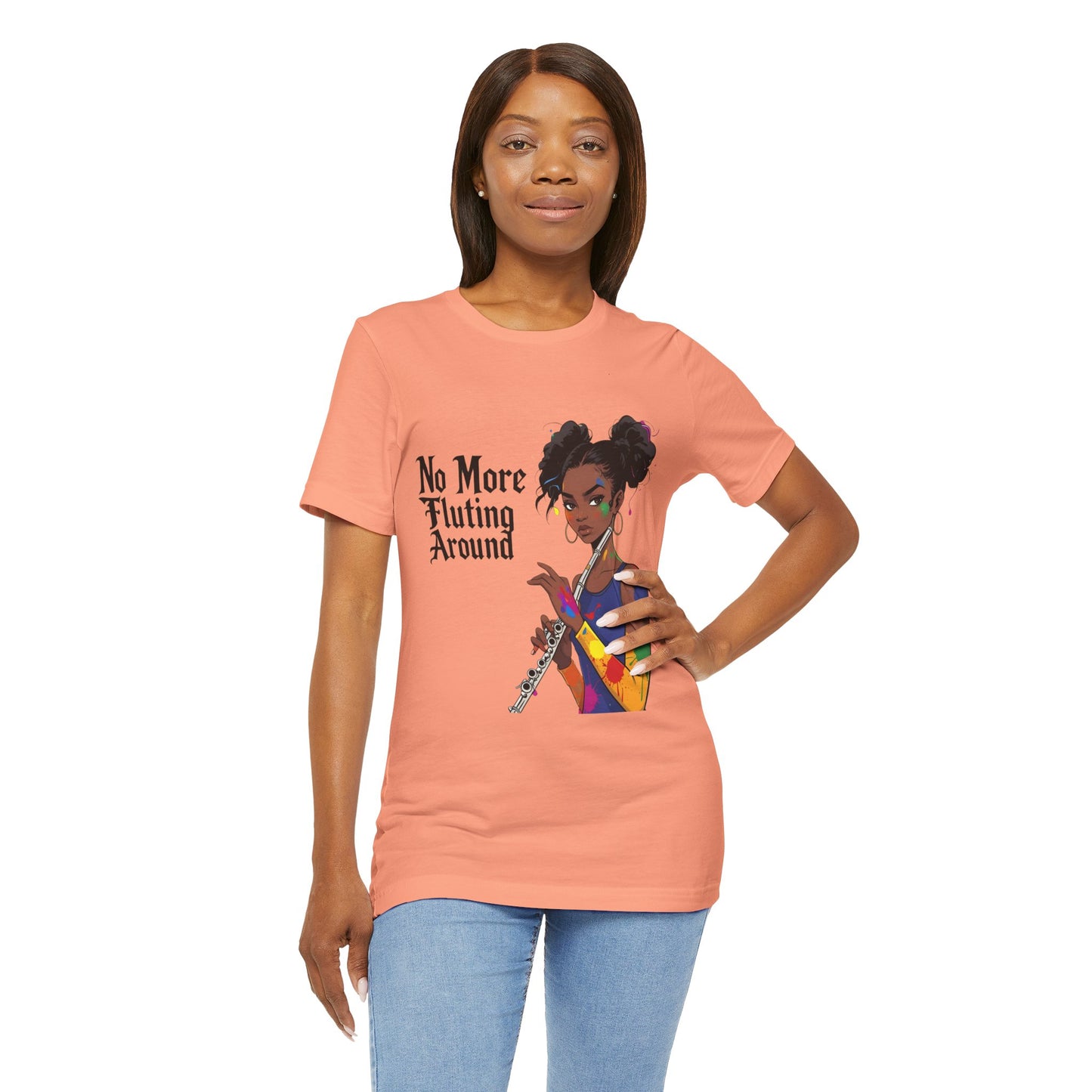 "No More Fluting Around" Unisex Musician Tee