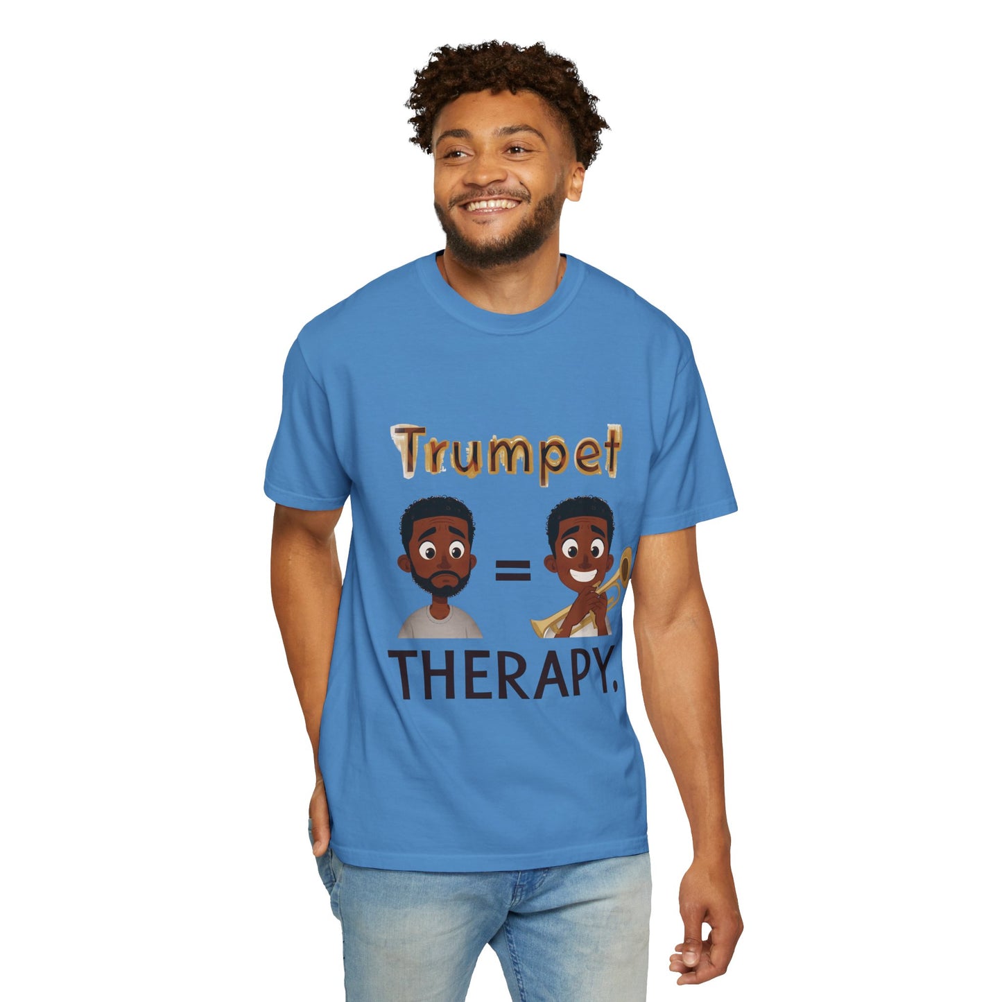 "Trumpet Therapy" Unisex Music T-Shirt