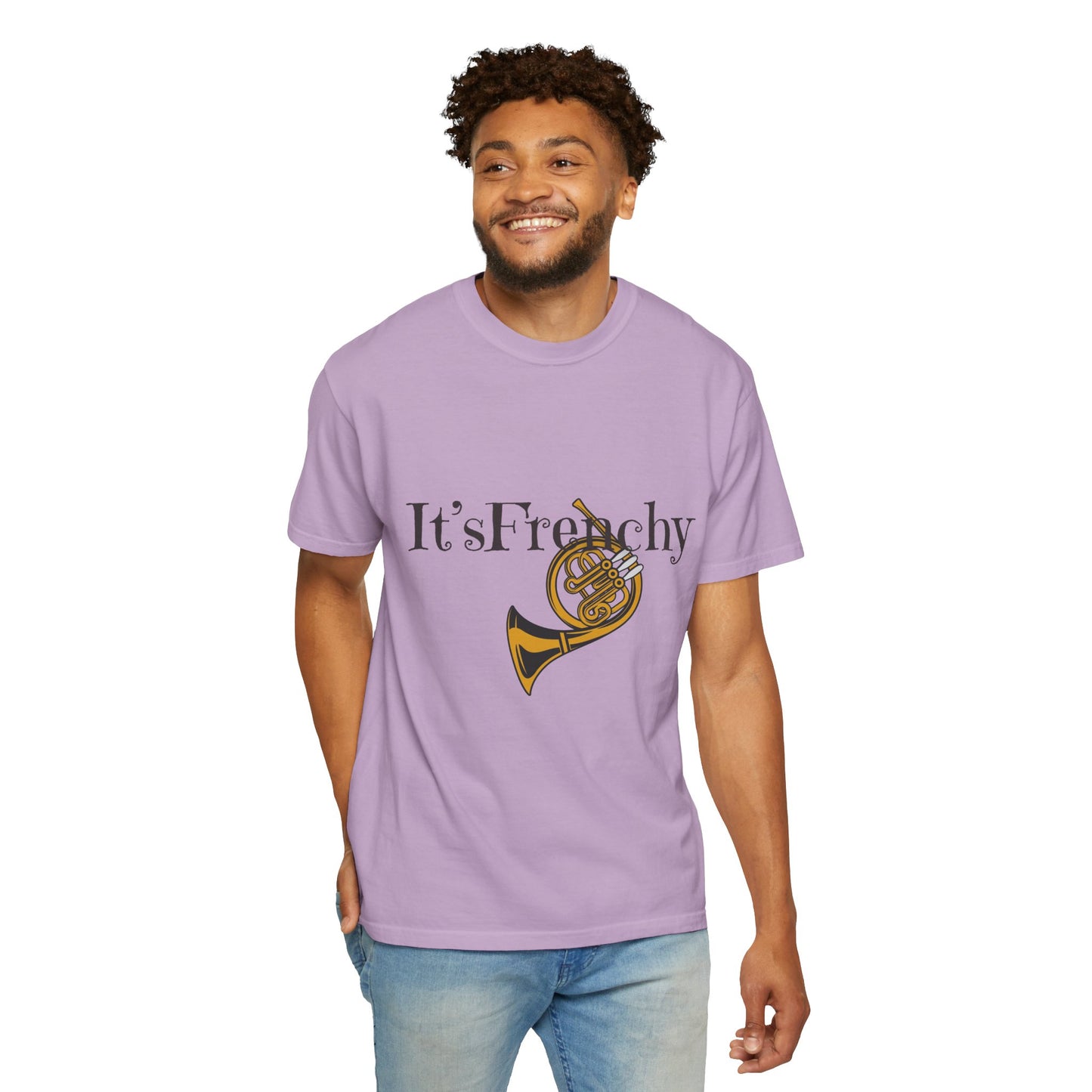 "French Horn" Unisex Garment-Dyed T-shirt