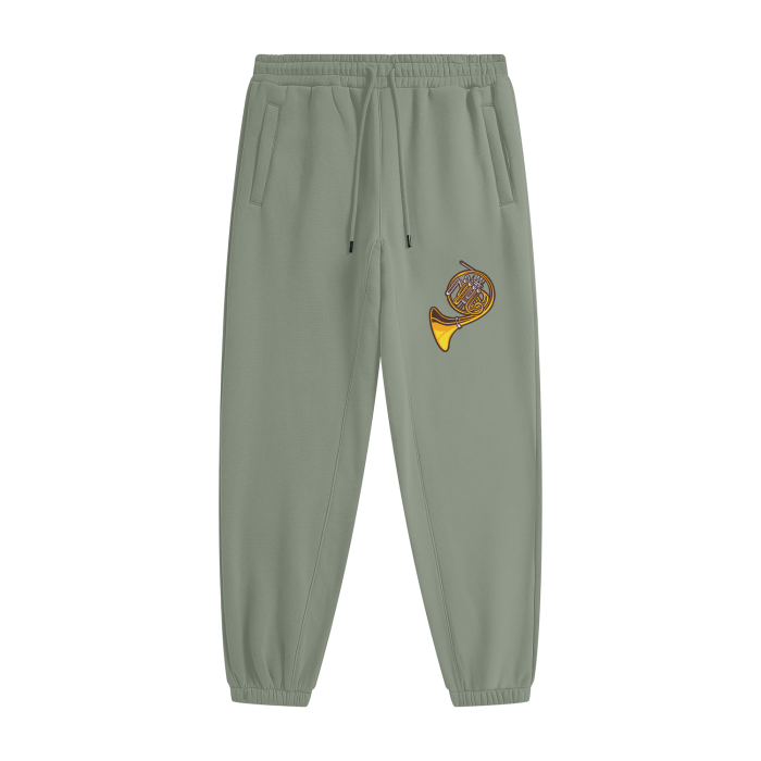 "French Horn" Street-wear Unisex Fleece Joggers