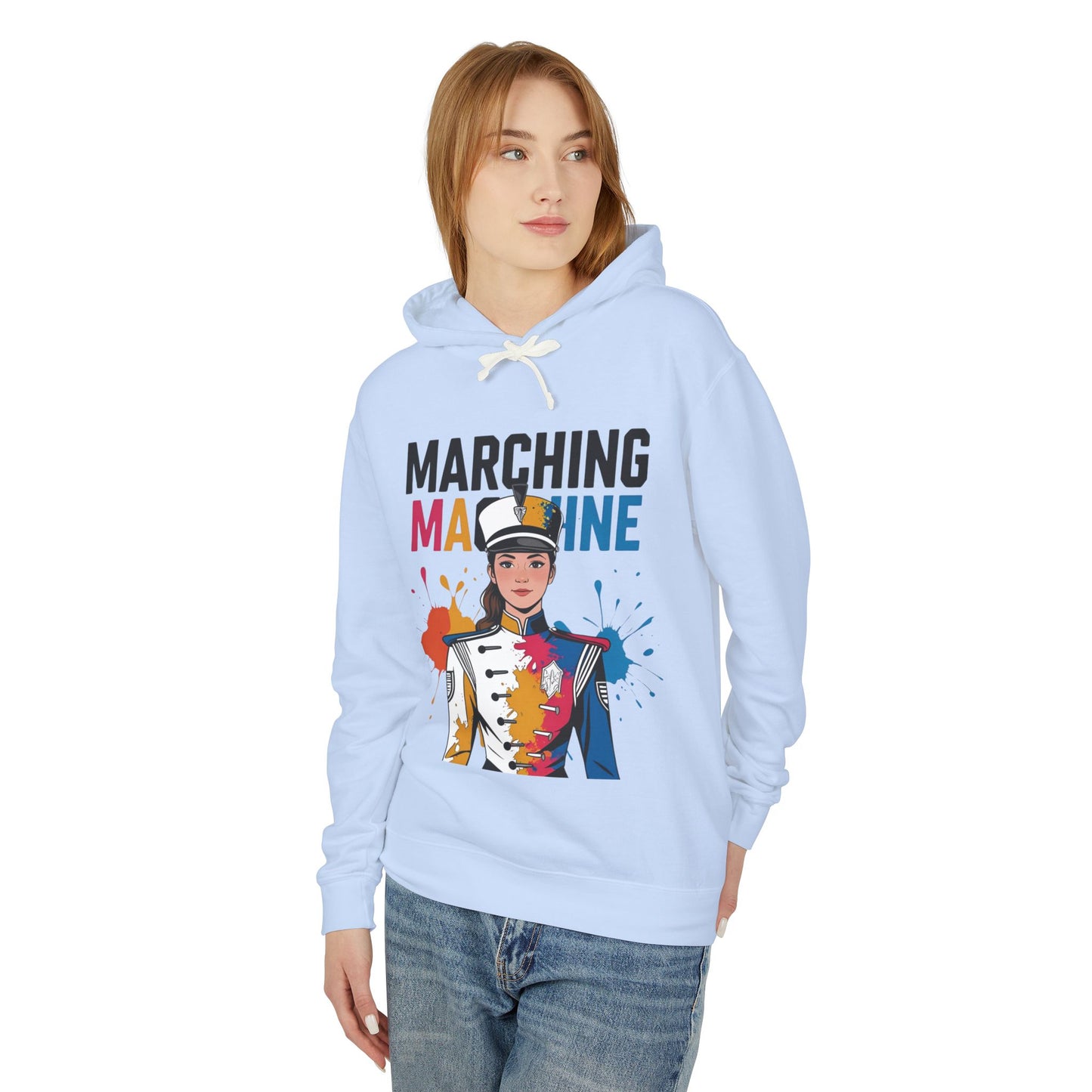 "Marching Machine" Unisex Lightweight Hoodie
