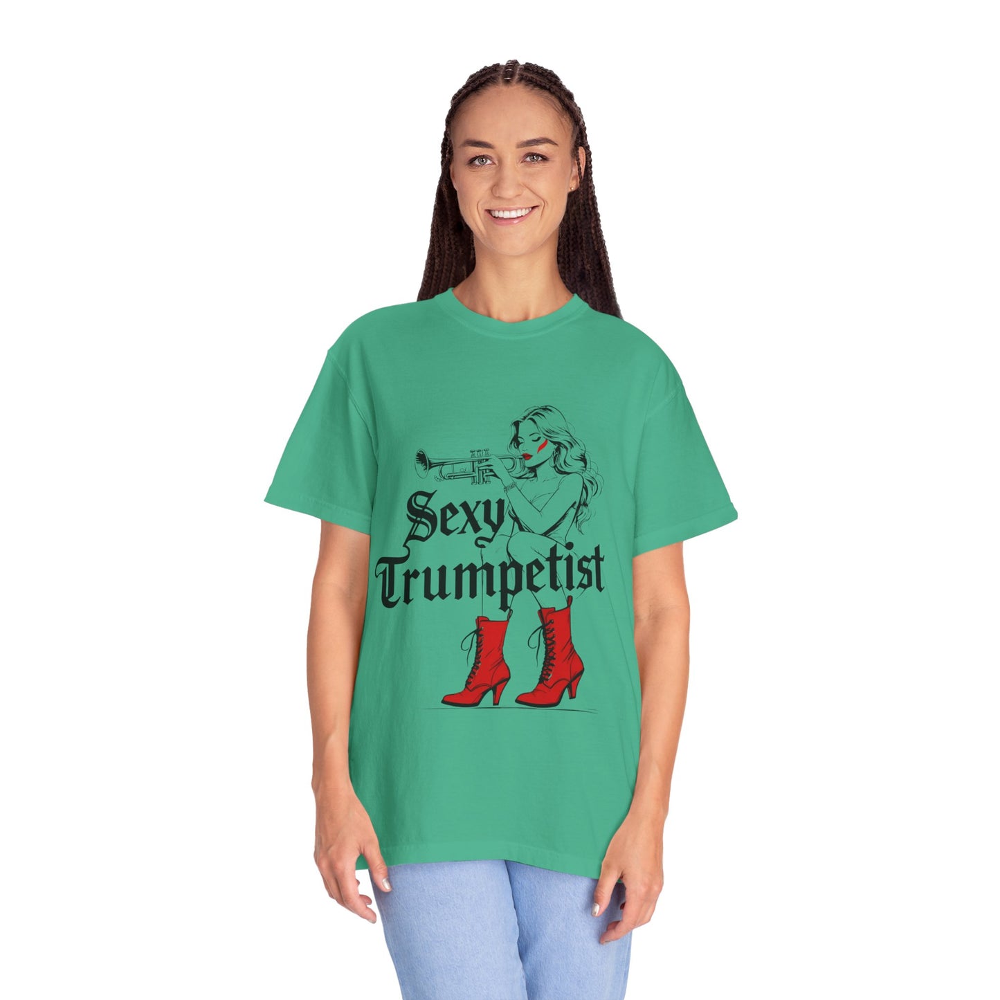 "Sexy Trumpetist" Unisex Garment-Dyed T-shirt