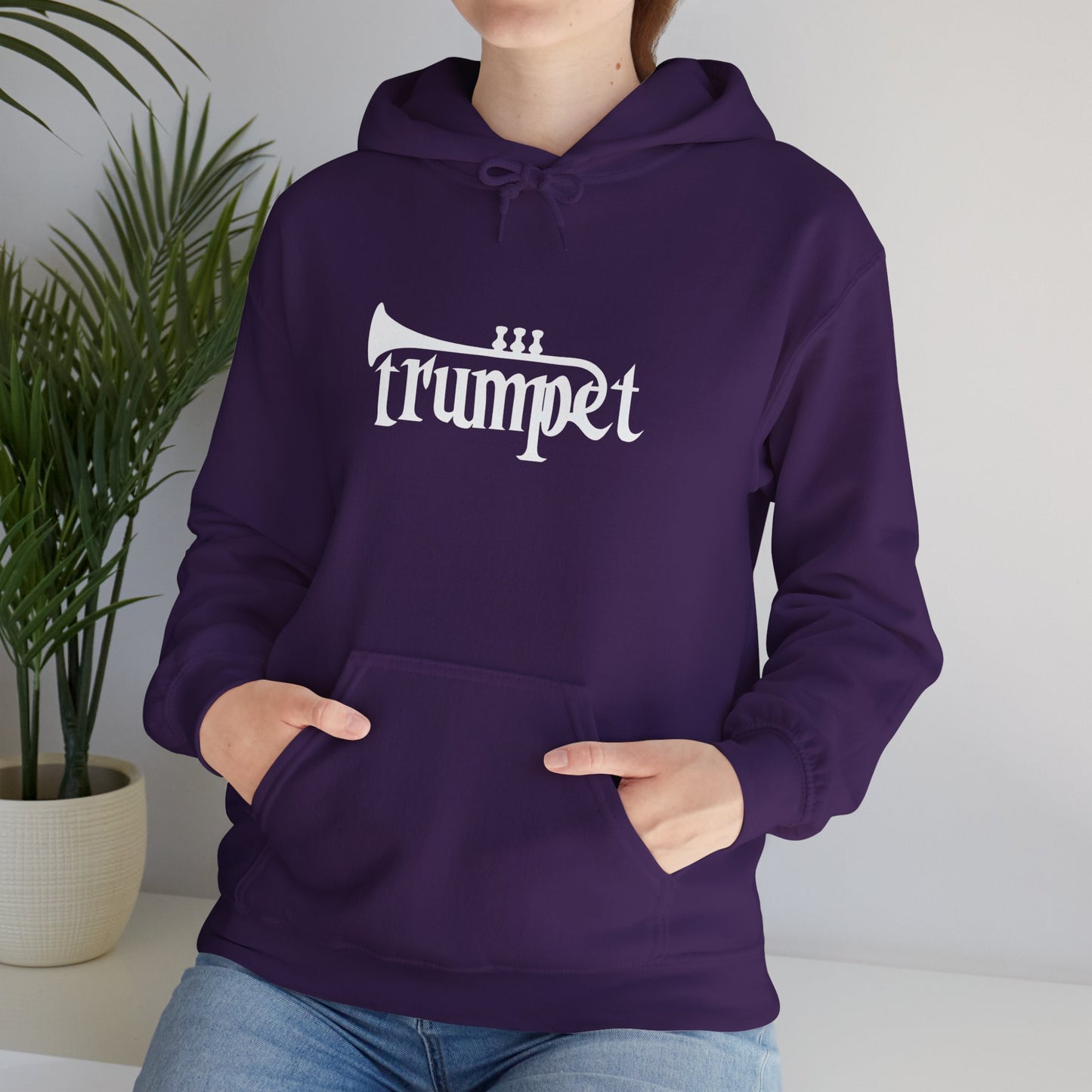 Musical Trumpet Hoodie - Unisex Heavy Blend Sweatshirt